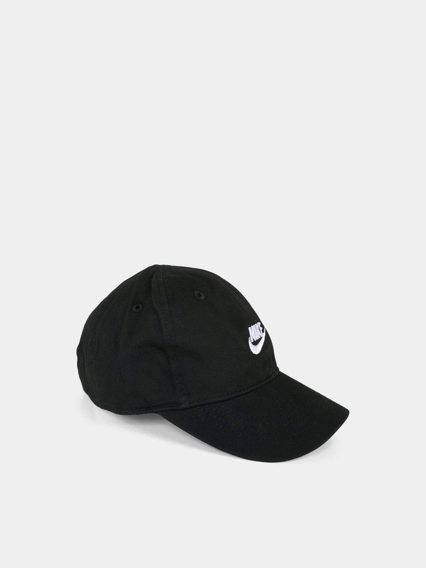Cappello nero per bambini con logo bianco,Nike,8A2902 023