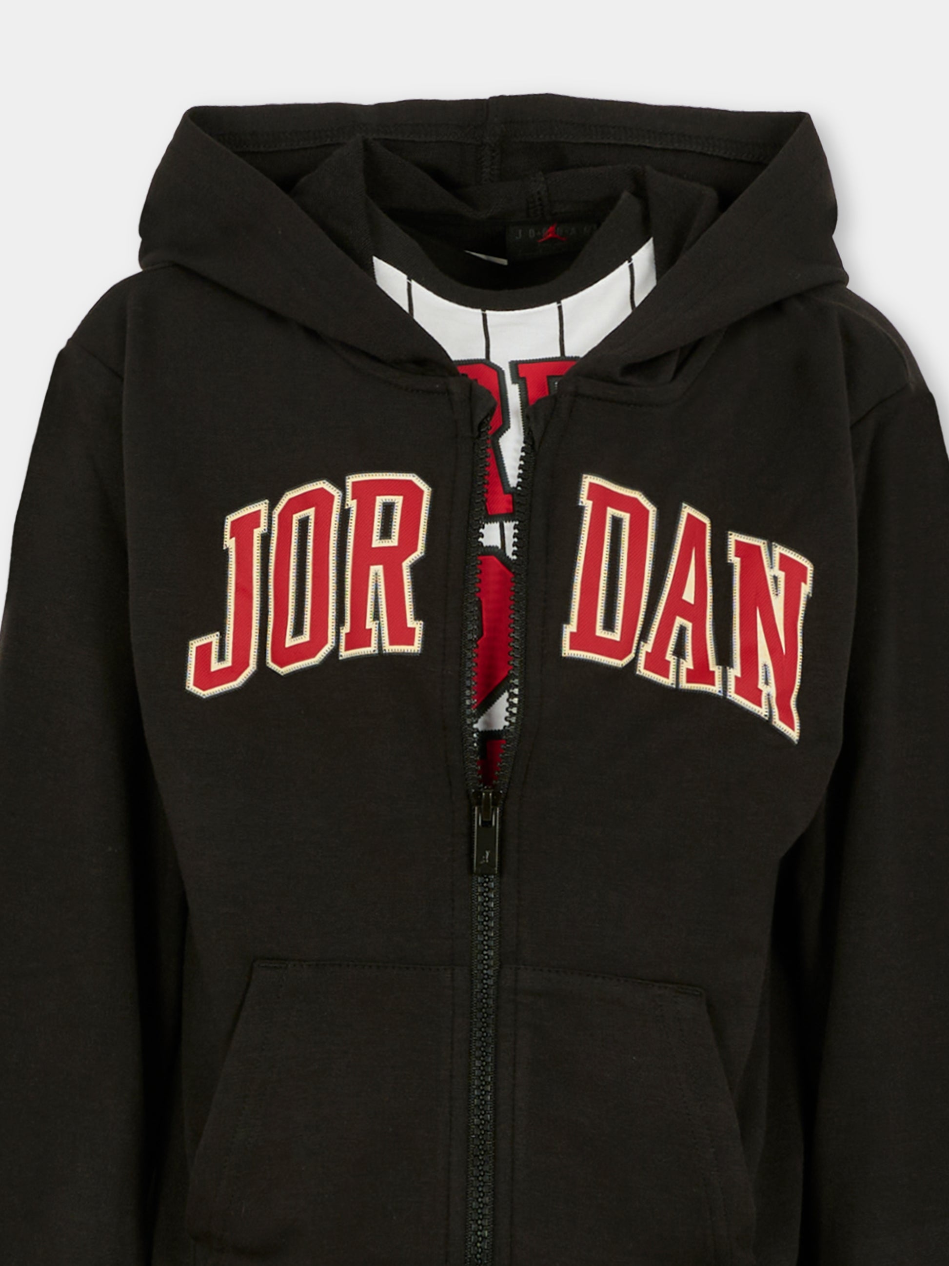 Completo nero per bambino con  logo e jumpman,Jordan,85F275 023