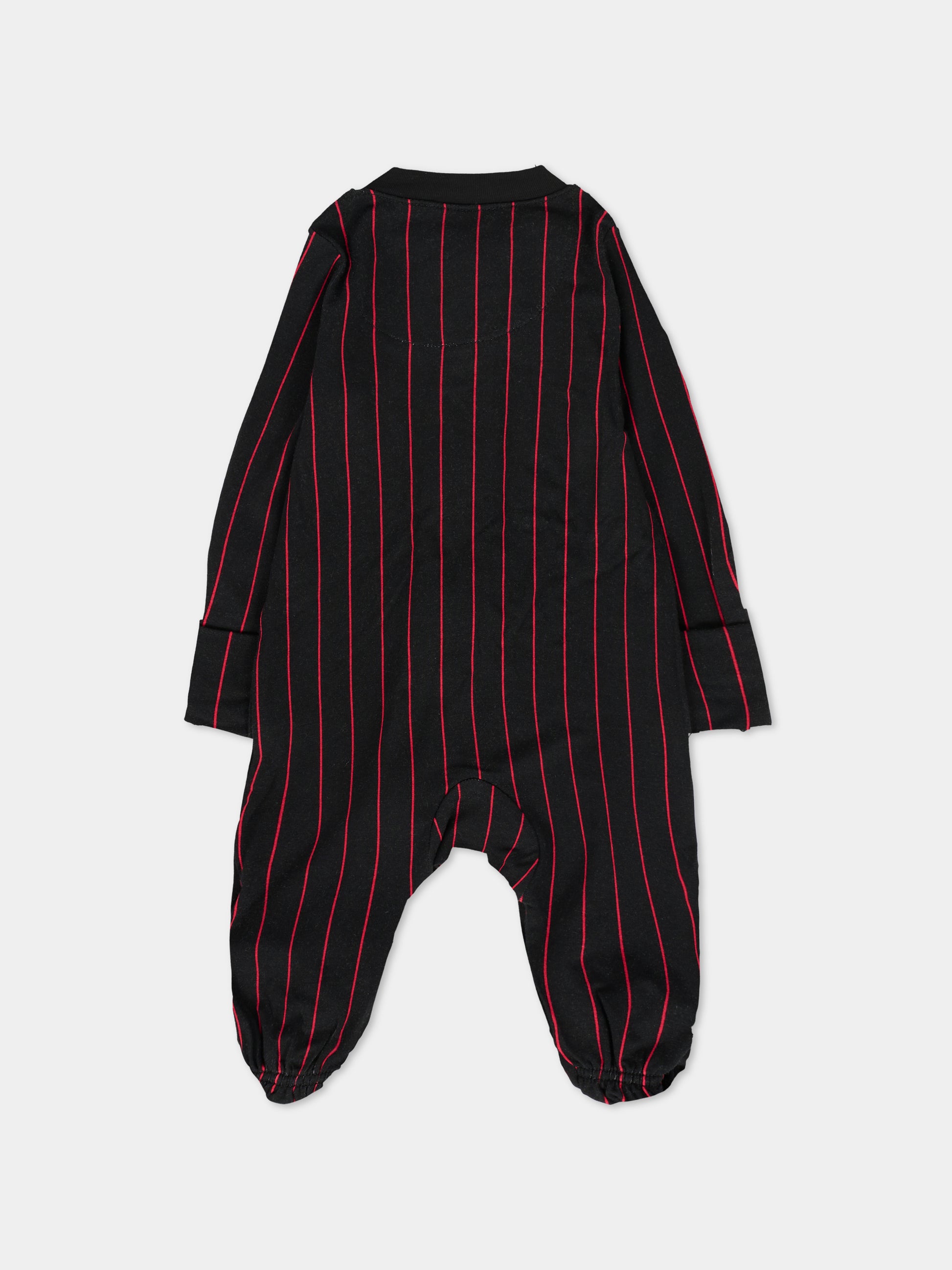 Tutina nera per neonato con logo,Jordan,55F178 023