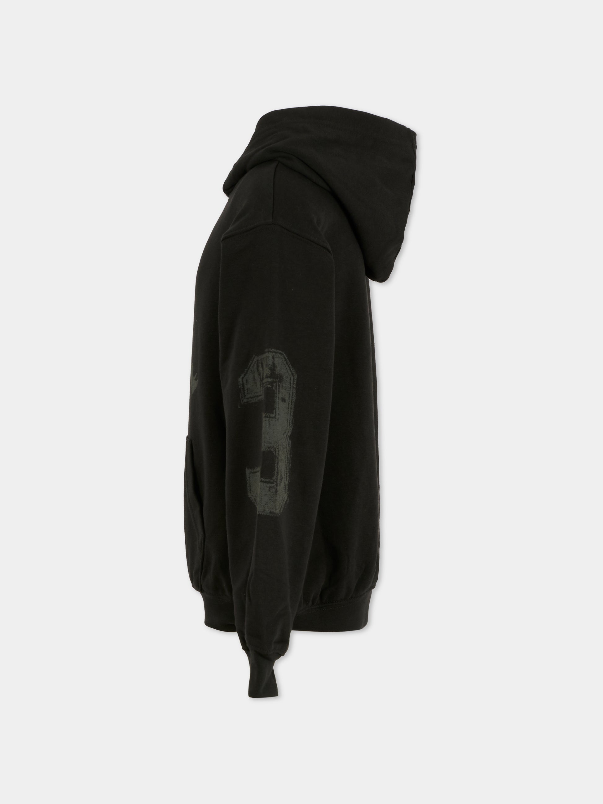 Felpa nera per bambino con jumpman,Jordan,95F099 023