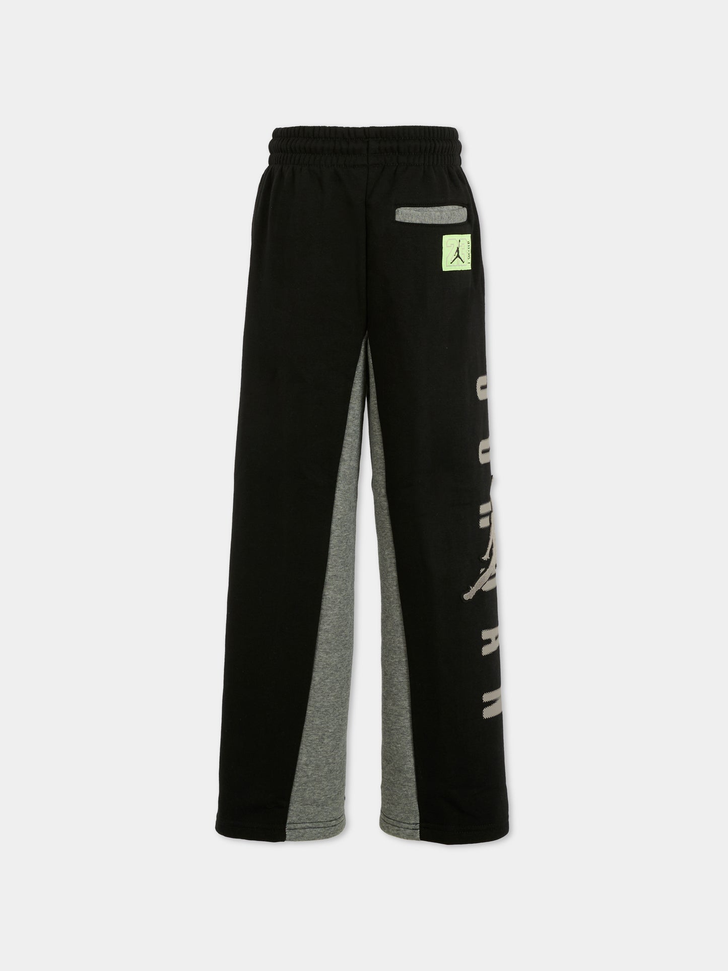 Pantaloni neri per bambino con logo e jumpman,Jordan,95F220 023