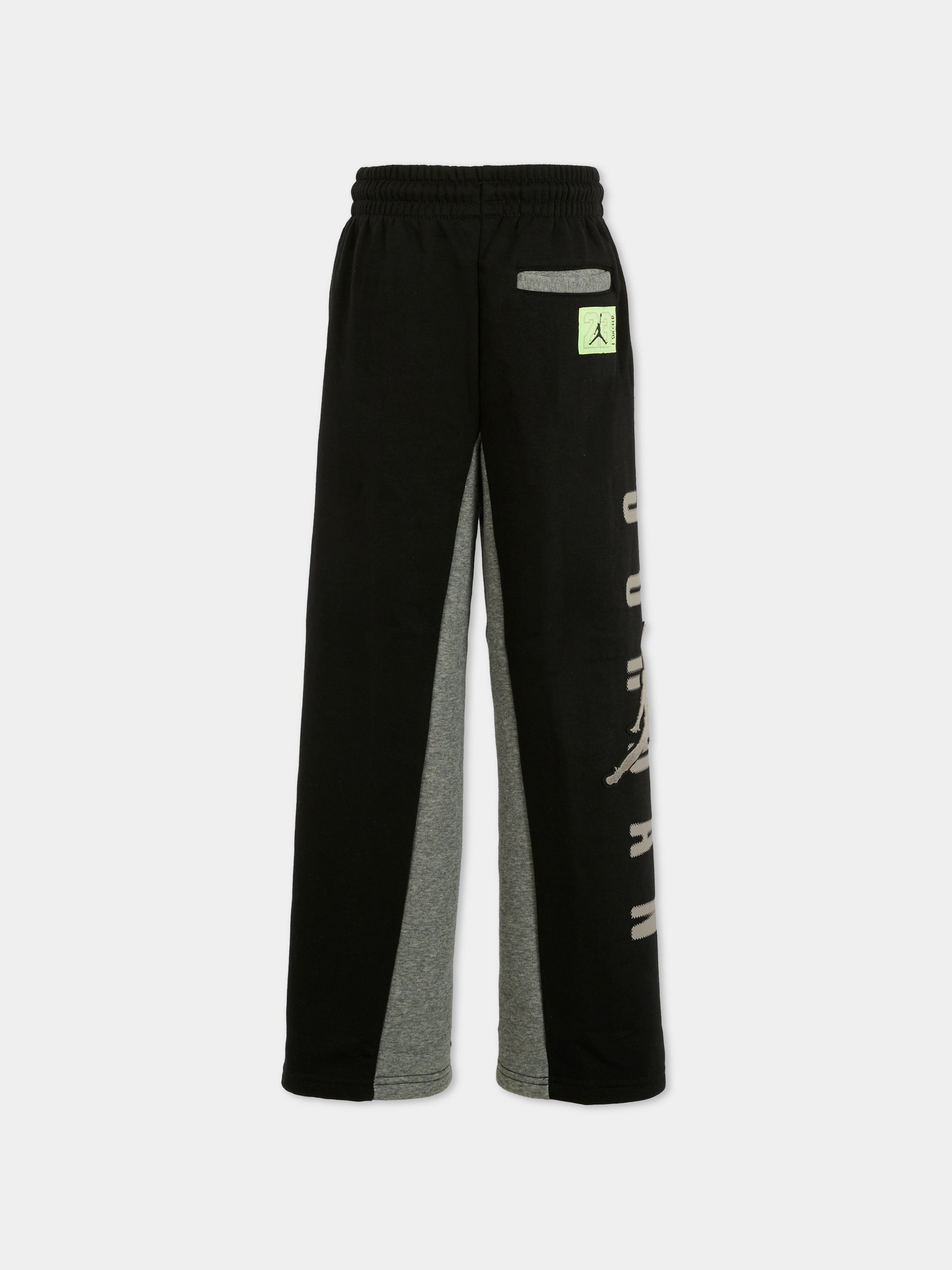 Pantaloni neri per bambino con logo e jumpman,Jordan,95F220 023