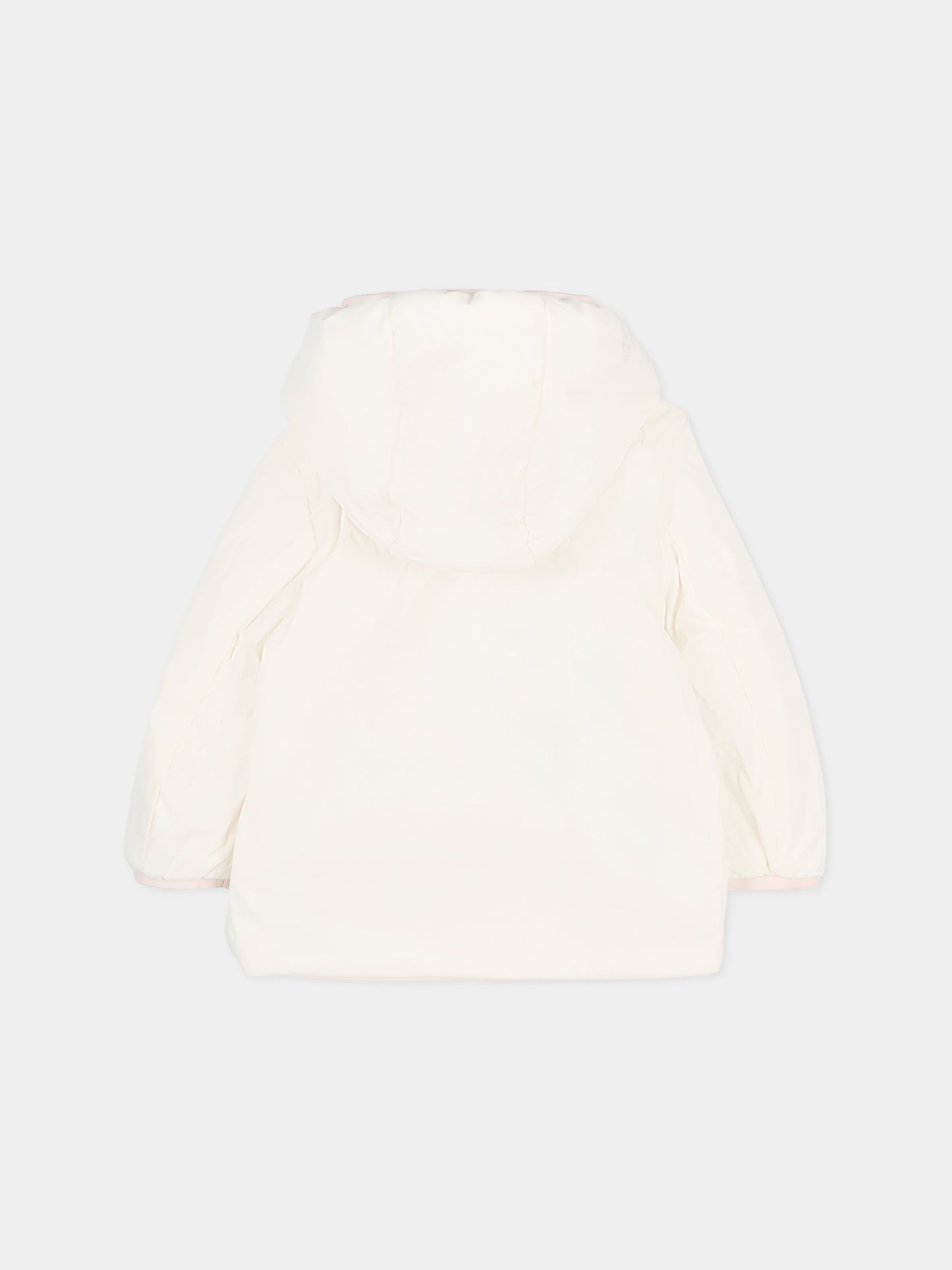 Piumino reversibile Jack St Warm rosa per neonata con logo,K-way,K71338W B3E