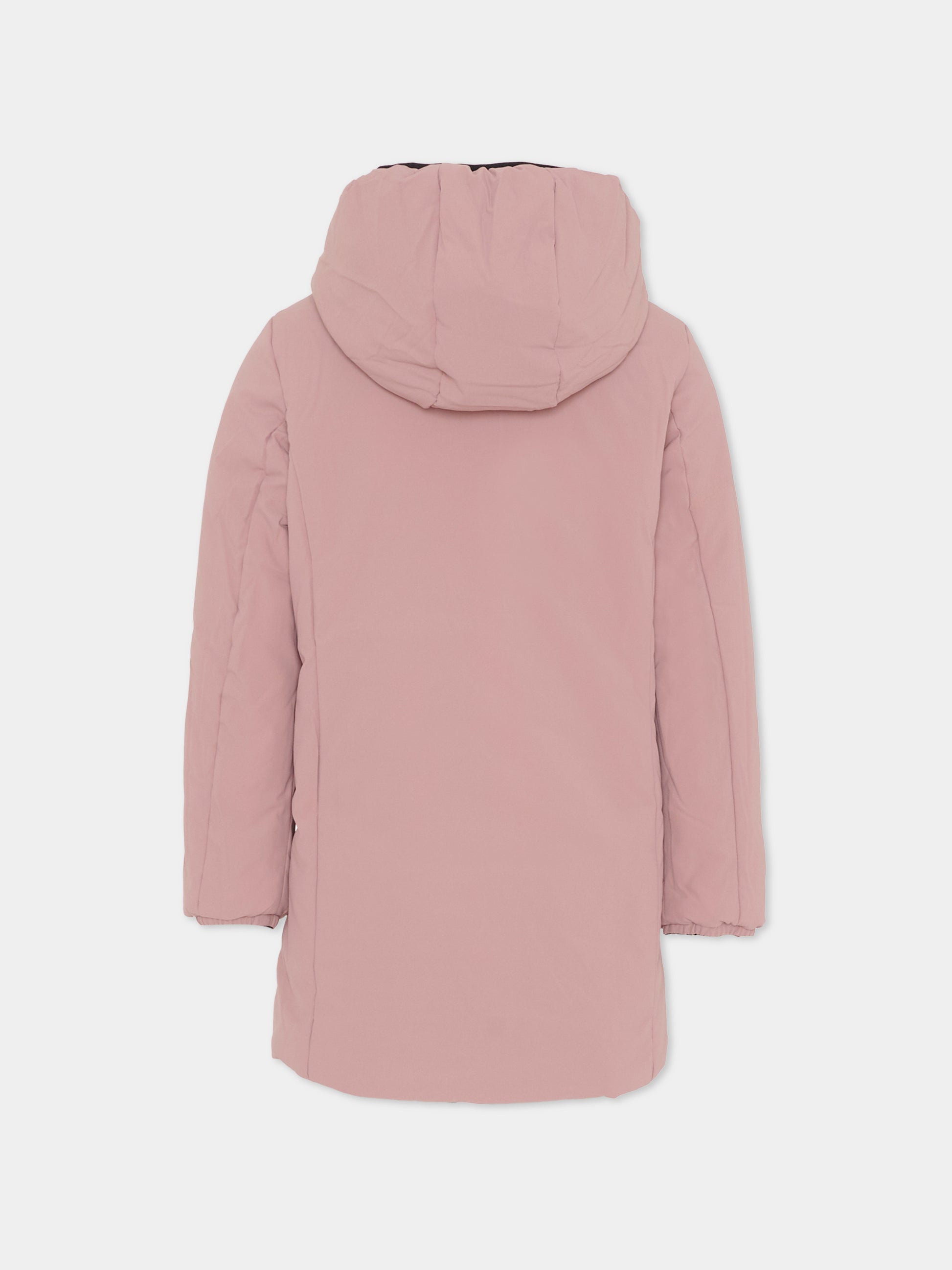 Piumino reversibile Denise St Warm rosa per bambina con logo,K-way,K11517W BBM