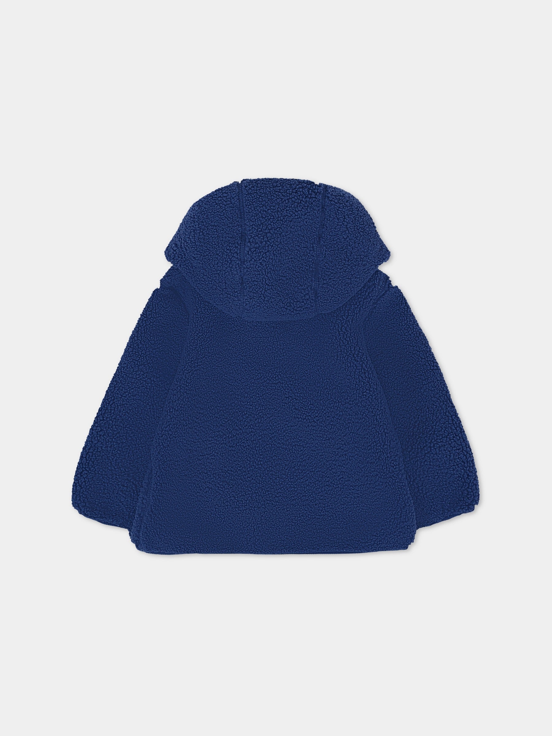 Ecopelliccia Janne blu per neonato con logo,K-way,K41478W B3L