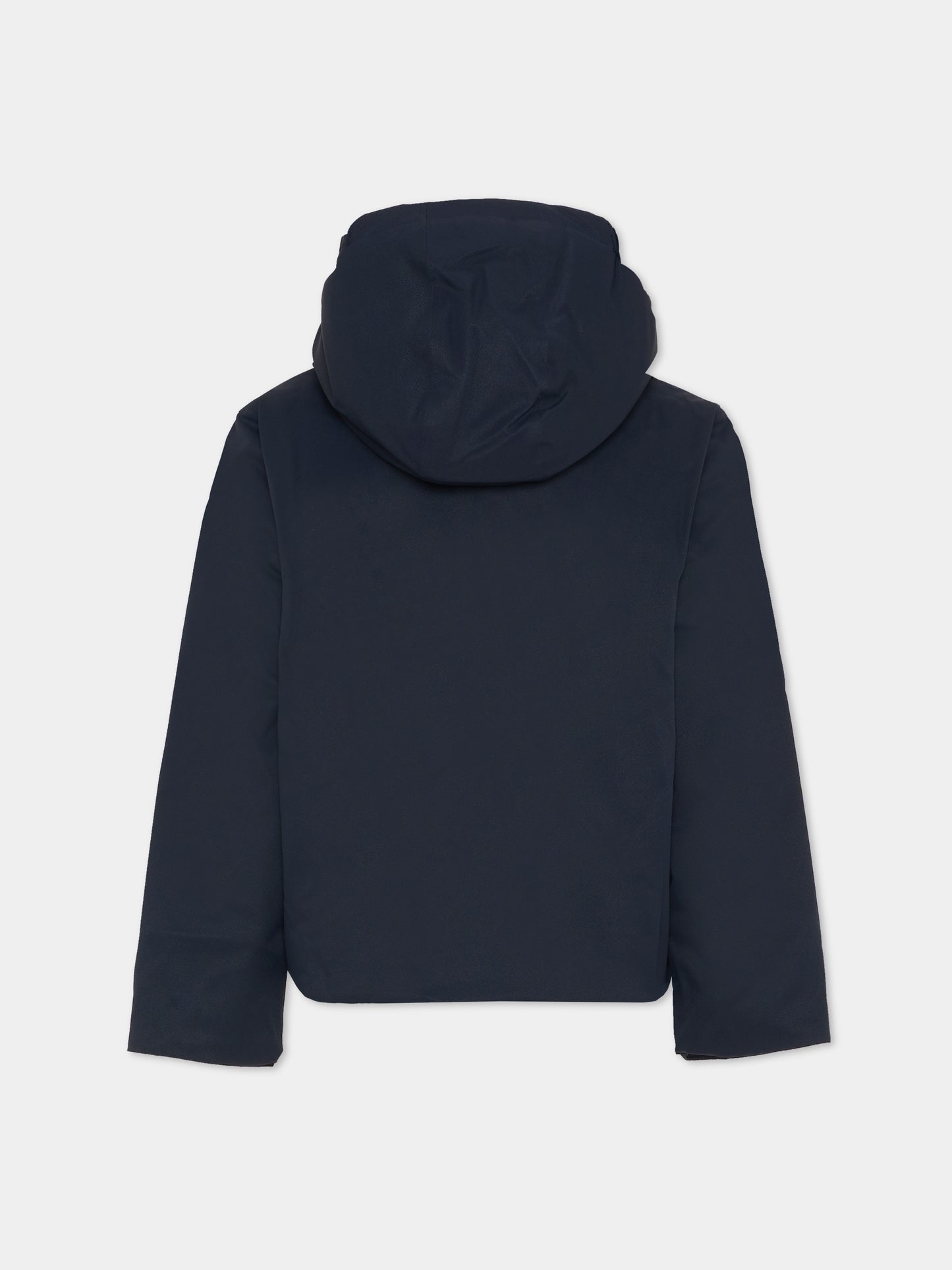 Giubbotto Jacko Twill Marmotta blu per bambino con logo,K-way,K1128FW AL9