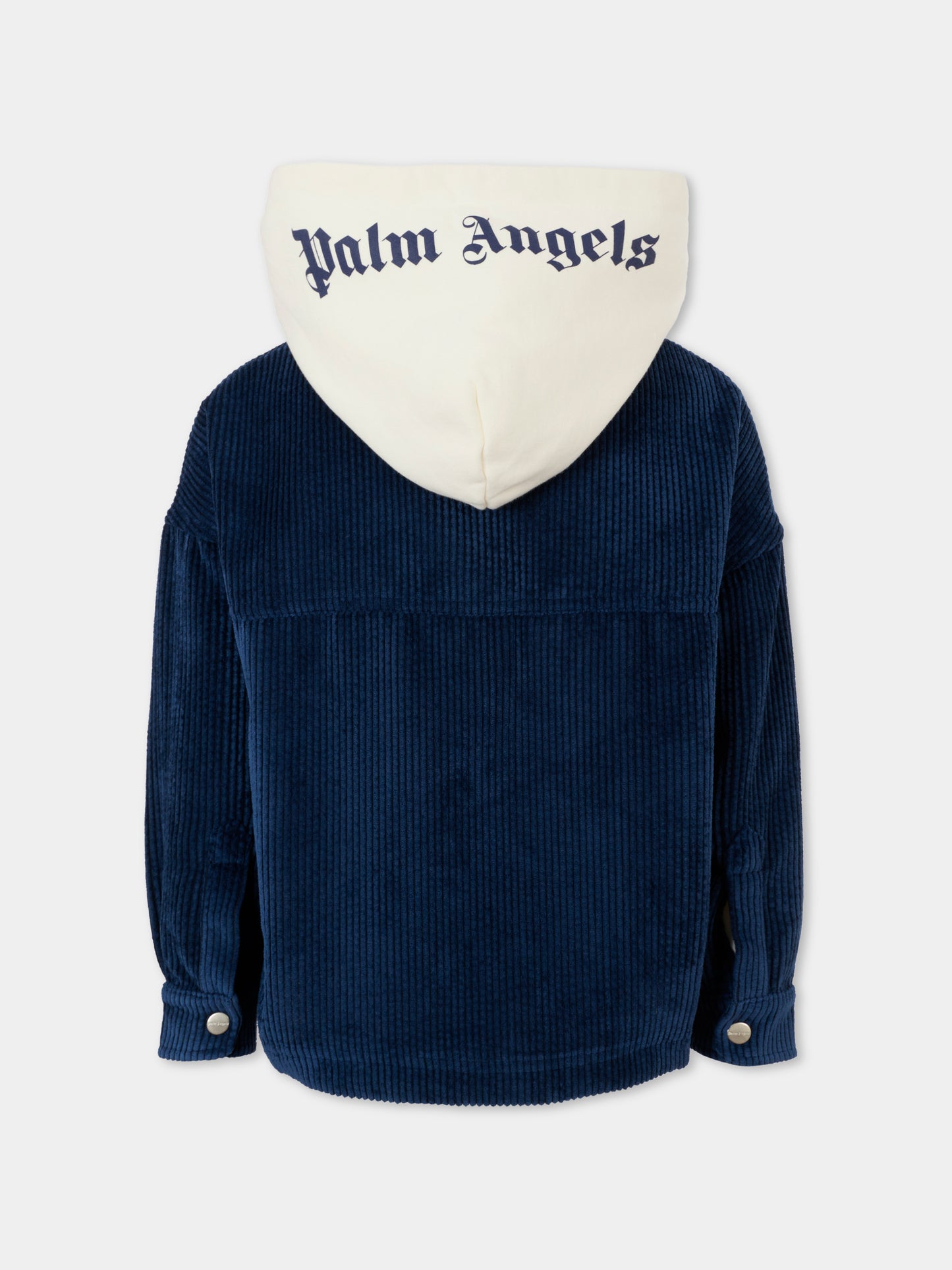 Giacca blu per bambino con logo,Palm Angels,PBES007F25FAB0014603