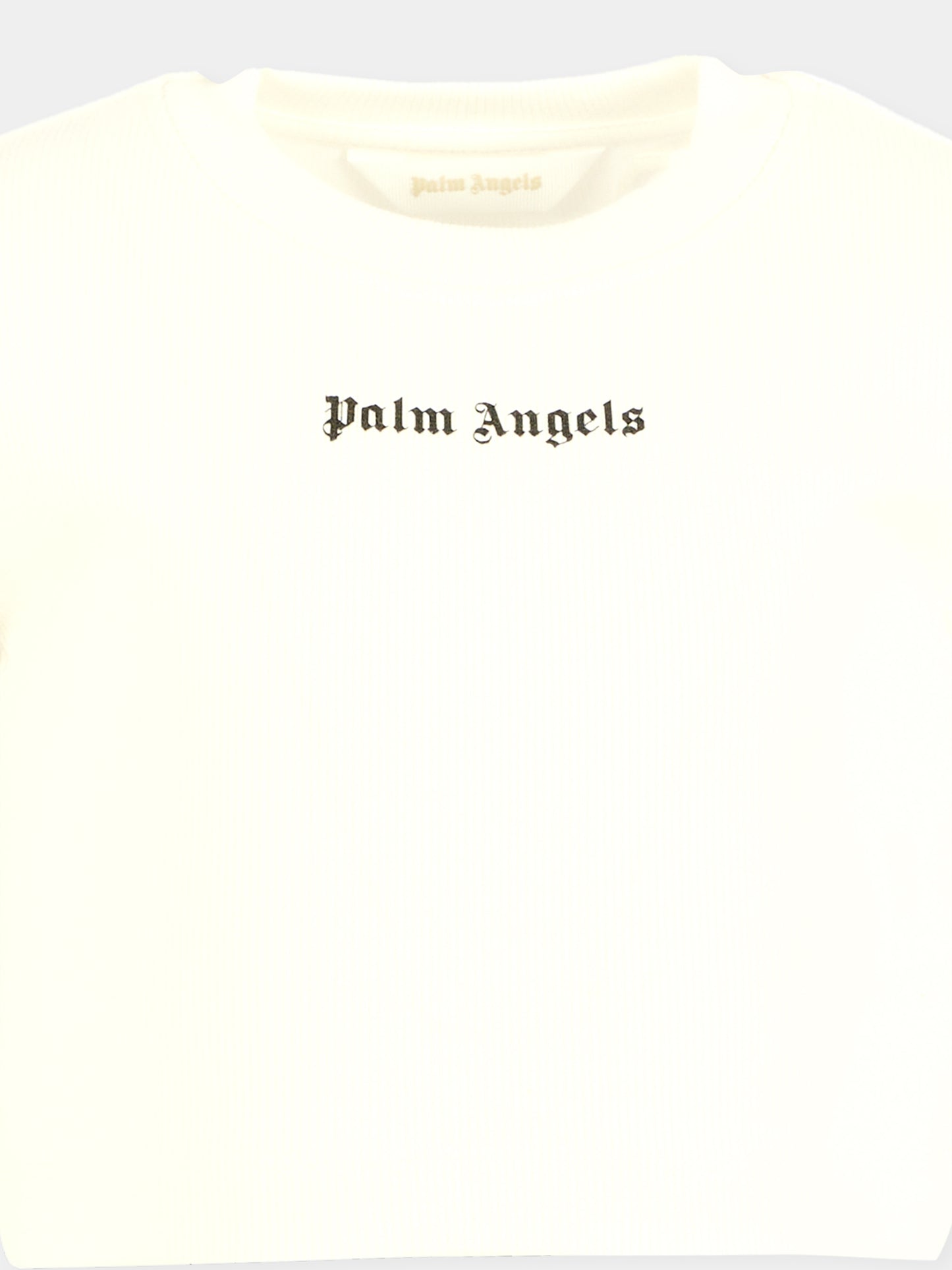 T-shirt bianca per bambina con logo,Palm Angels,PGAA017F25JER0010310
