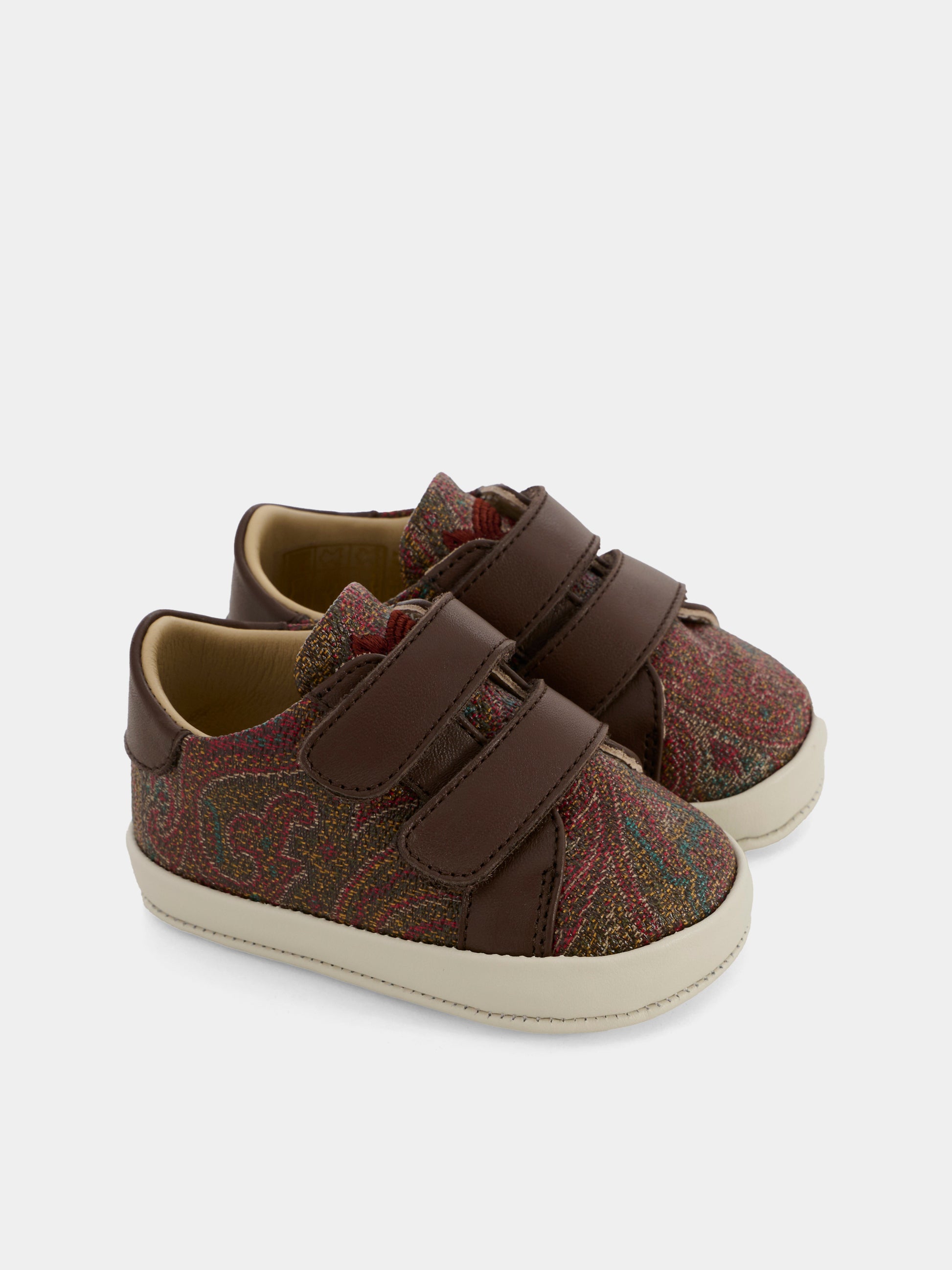 Sneakers multicolor per neonato con stampa pailsey,Etro,GX0526 B0082 999