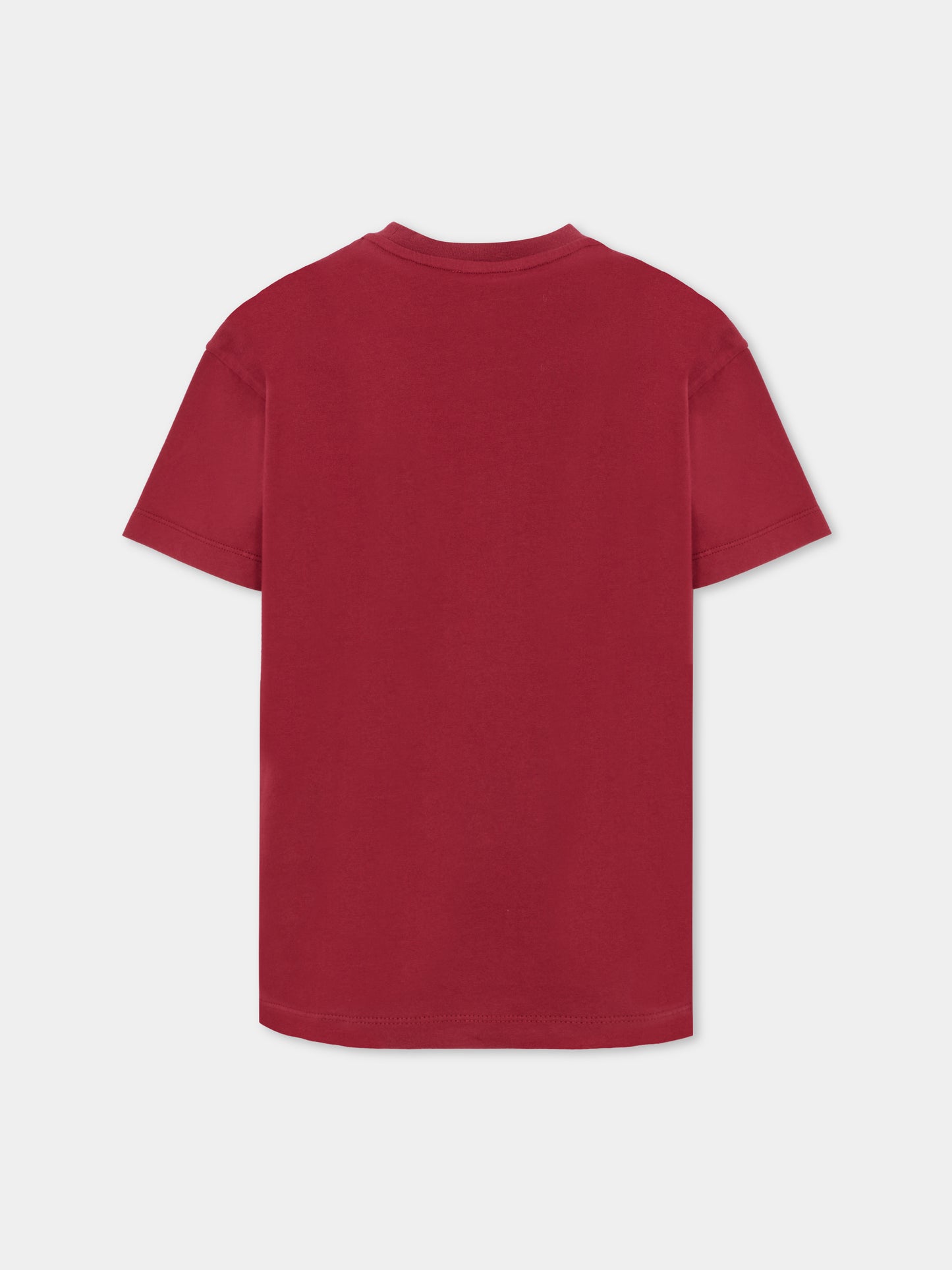 T-shirt avorio per bambino con logo e Pegaso,Etro,GX8P01 Z2904 416