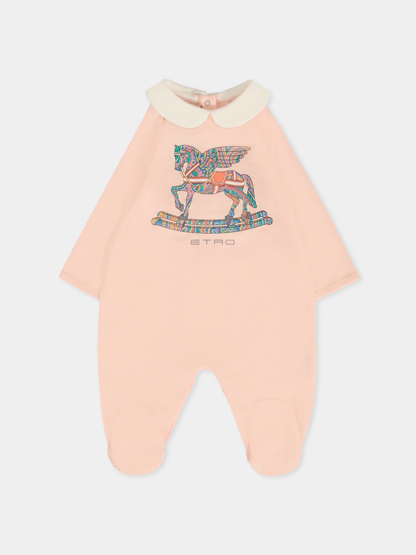 Set tutina rosa per neonata con Pegaso,Etro,GXB520 Z3186 503