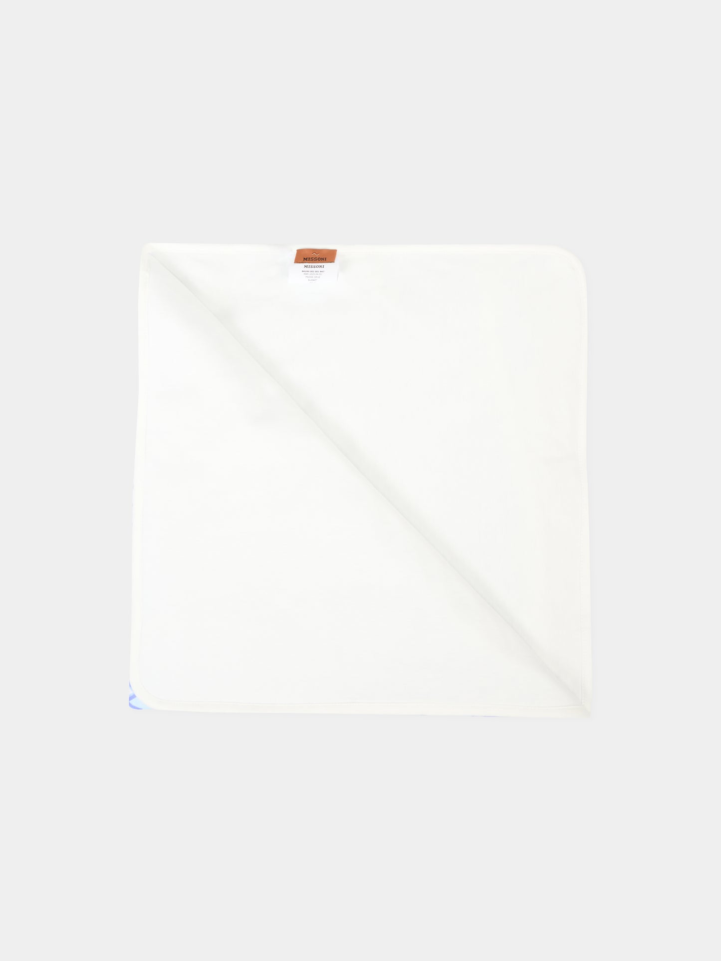 Coperta azzurra per neonato con motivo chevron,Missoni,MX0500-J0518 100CE