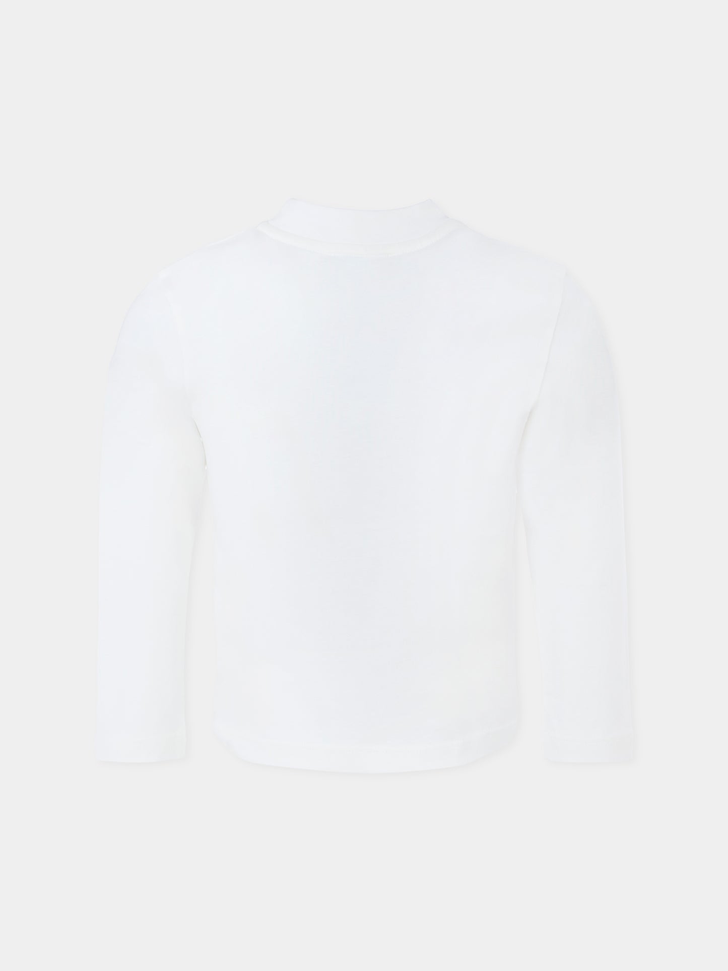 T-shirt bianca per bambina con logo,Lanvin Petite,N30253 117