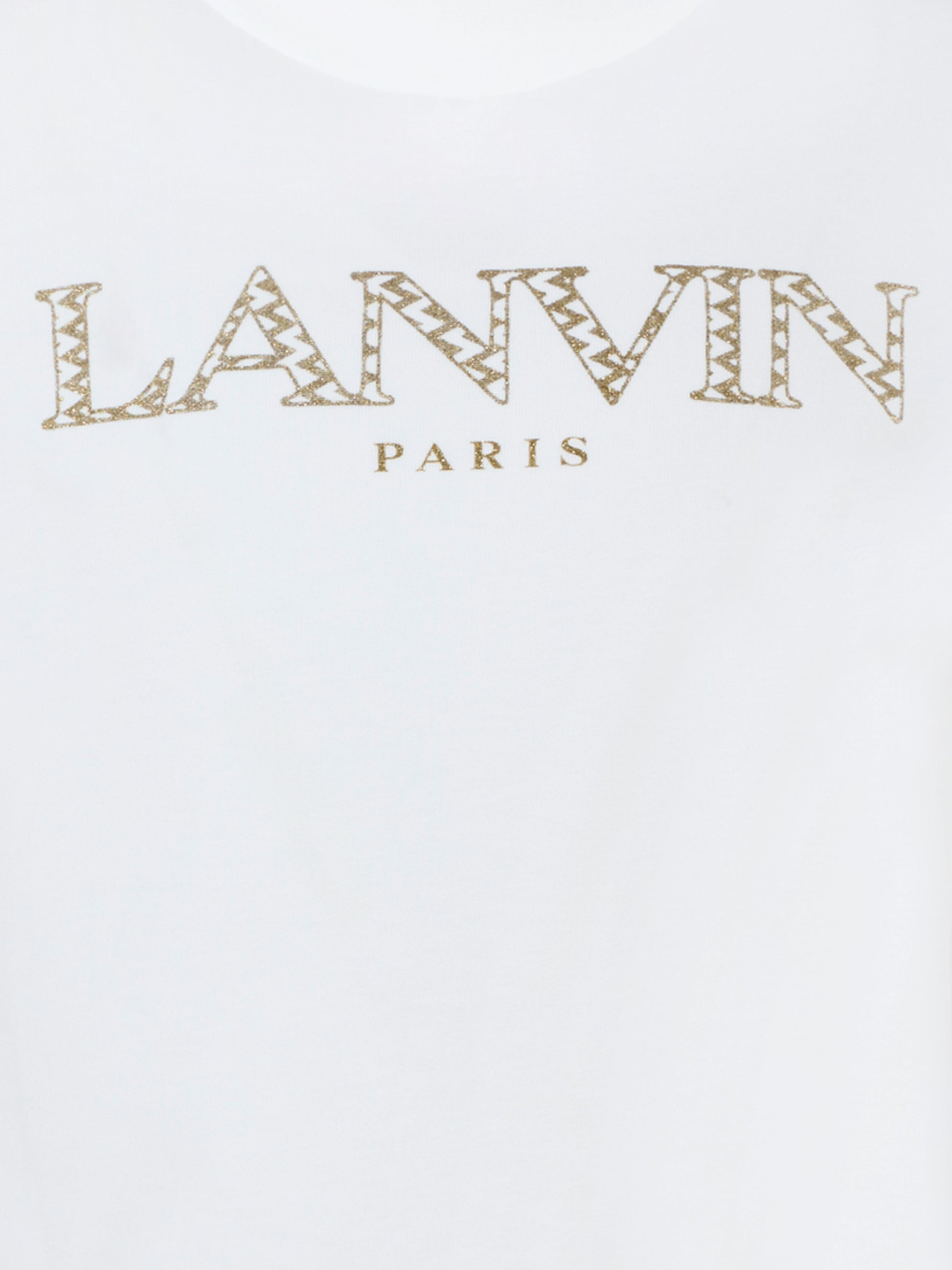 T-shirt bianca per bambina con logo,Lanvin Petite,N30253 117