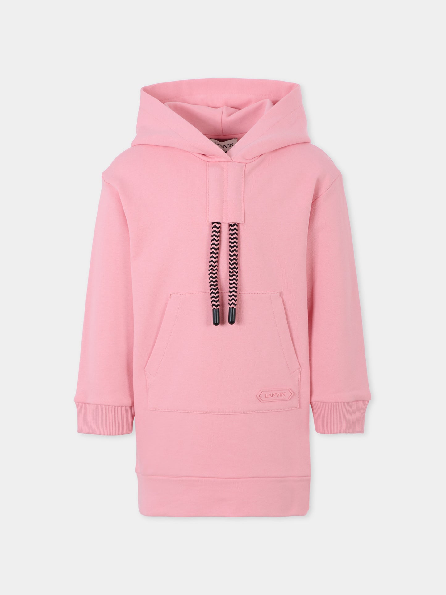 Vestito rosa per bambina con logo,Lanvin Petite,N30312 48N