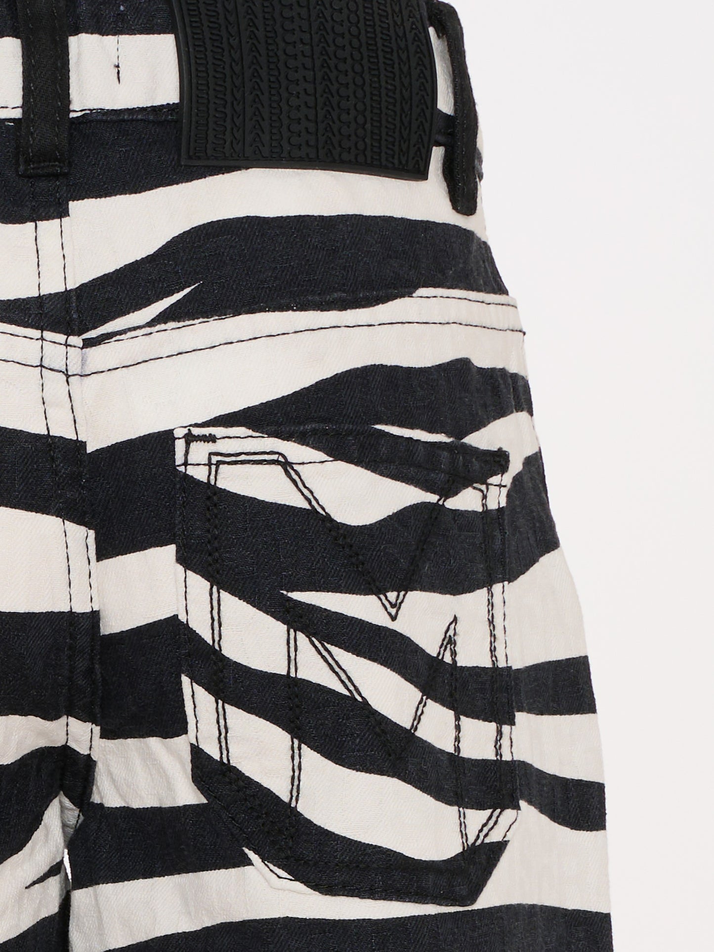 Pantaloni neri per bambina con stampa zebrata,Marc Jacobs,W60591 09B