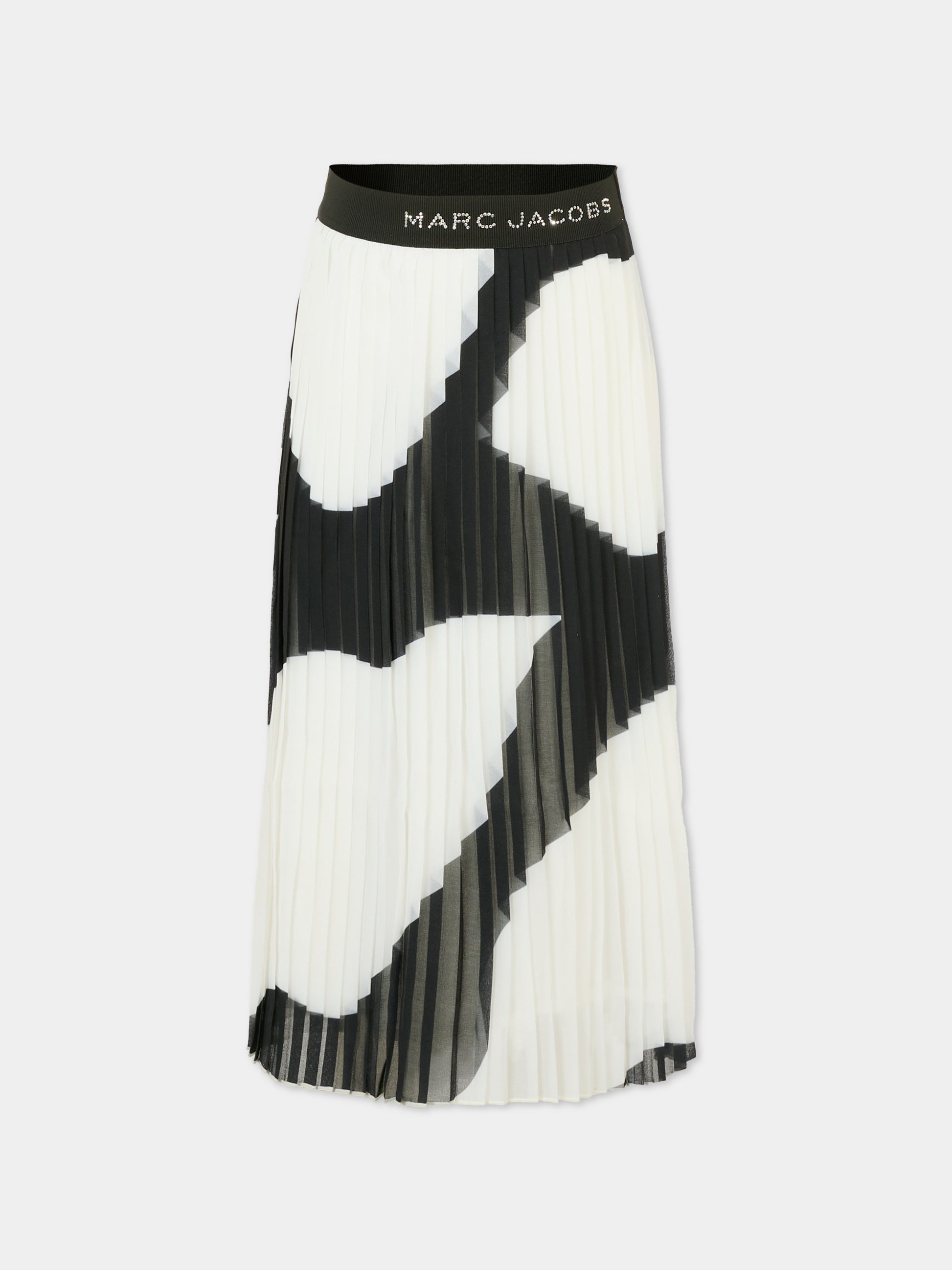 Gonna nera per bambina con logo,Marc Jacobs,W60596 09B