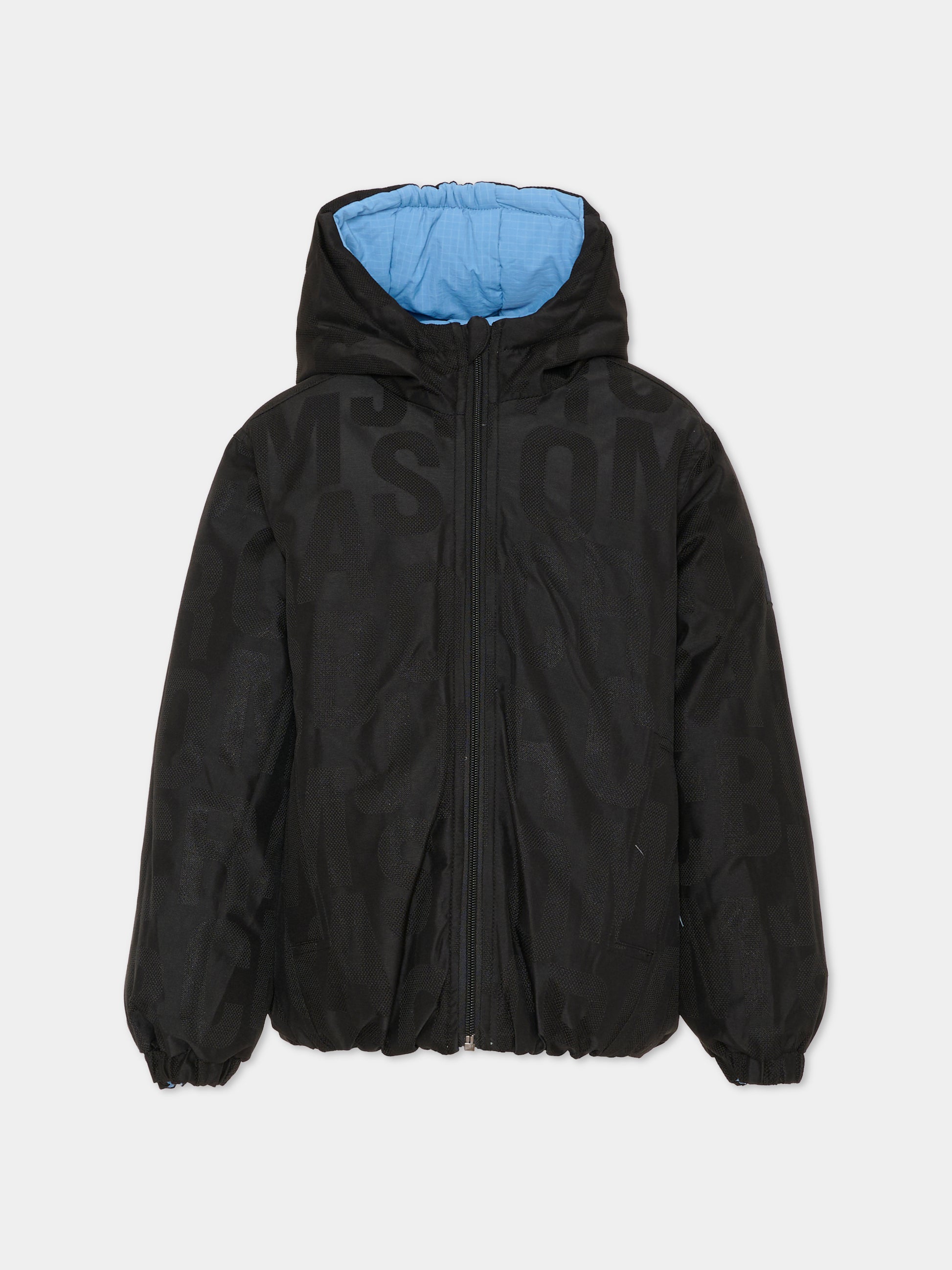 Piumino reversibile azzurro per bambino con logo,Marc Jacobs,W60618 V70