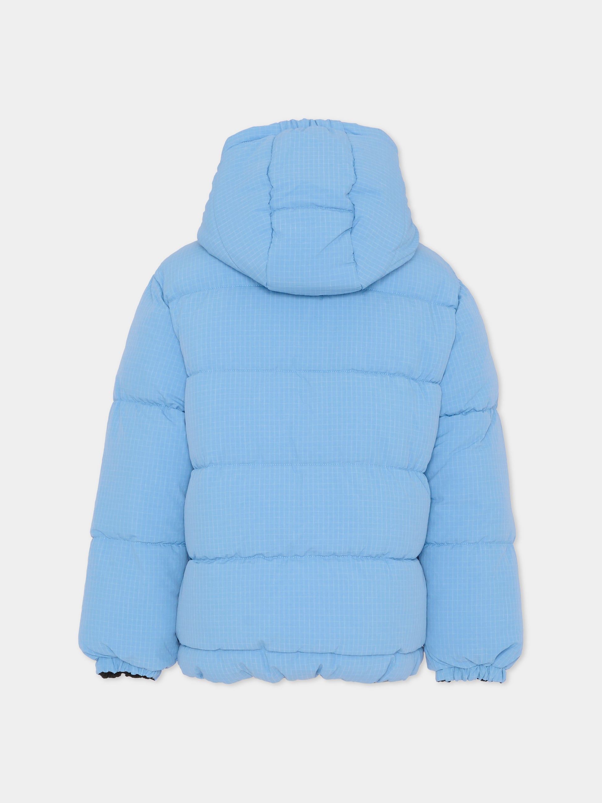 Piumino reversibile azzurro per bambino con logo,Marc Jacobs,W60618 V70