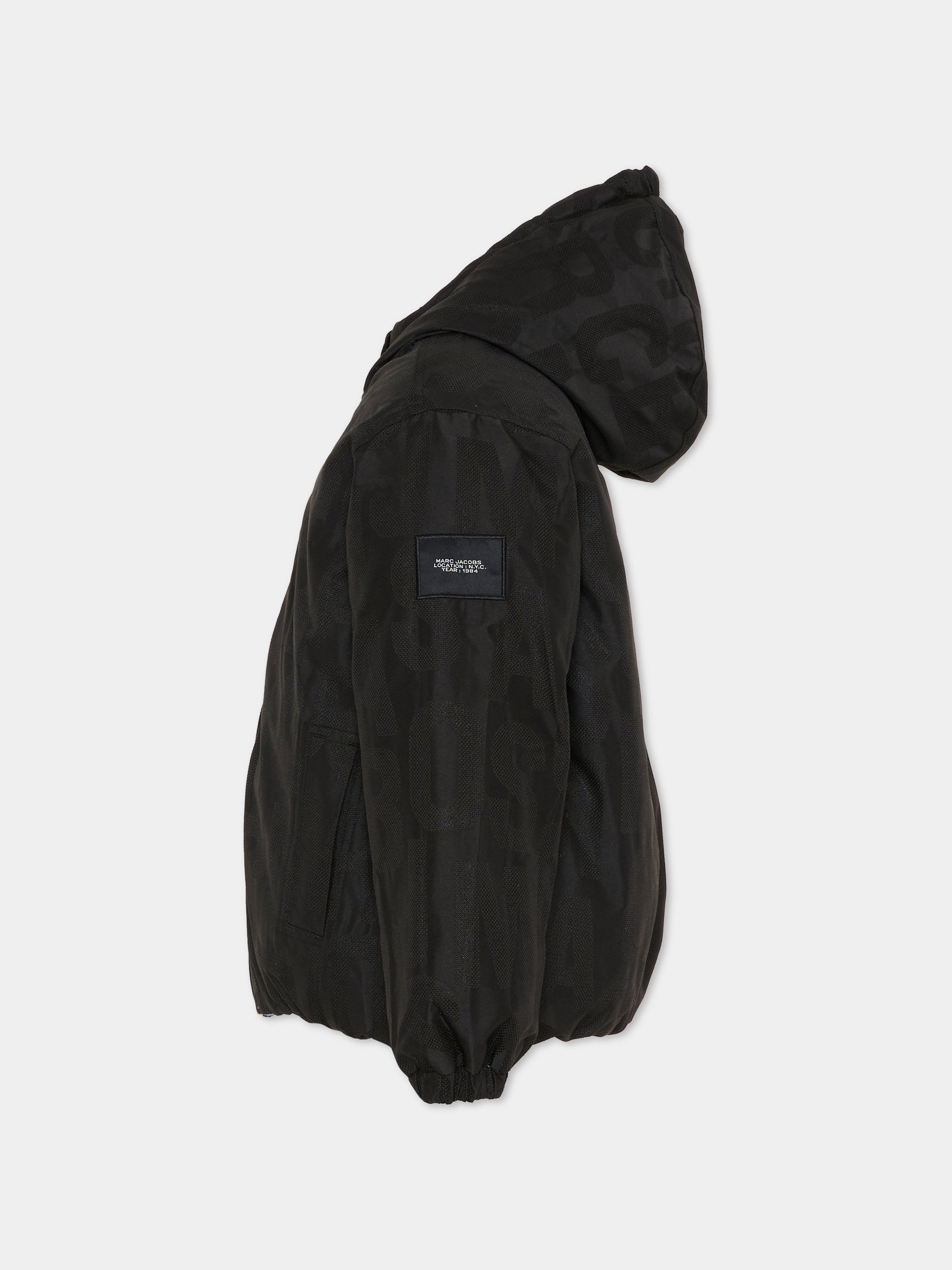 Piumino reversibile azzurro per bambino con logo,Marc Jacobs,W60618 V70