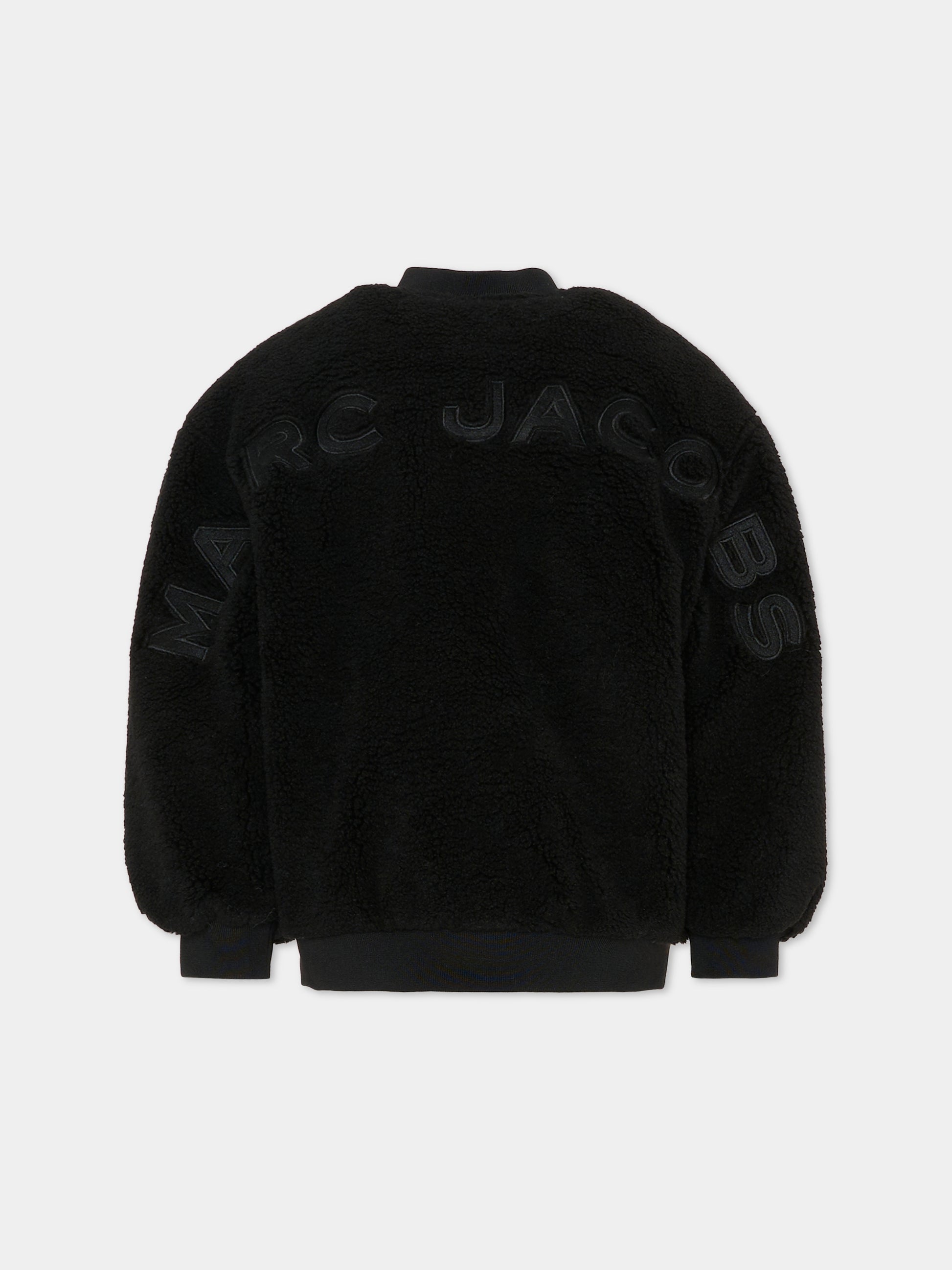 Bomber nero per bambino con logo,Marc Jacobs,W60621 09B