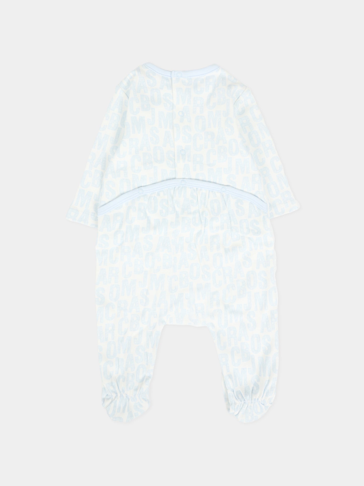 Set tutina celeste per neonato con logo,Marc Jacobs,W60668 791