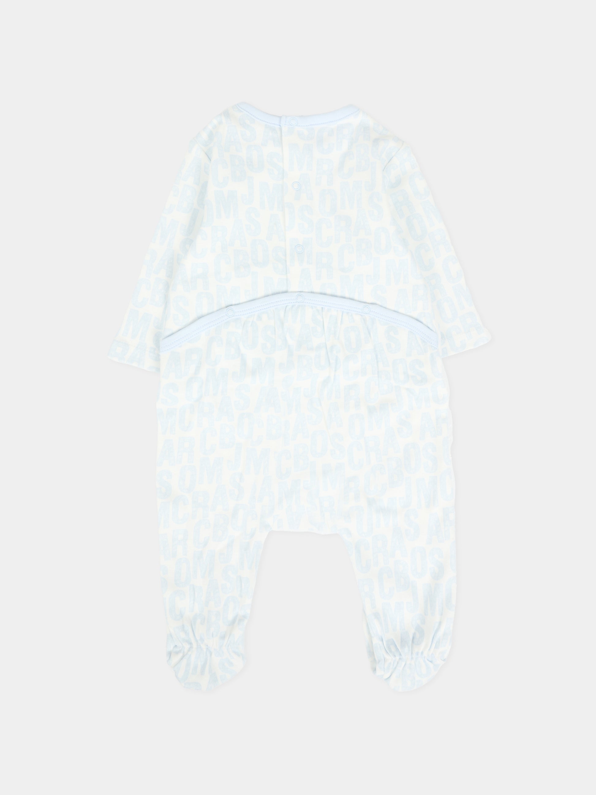 Set tutina celeste per neonato con logo,Marc Jacobs,W60668 791