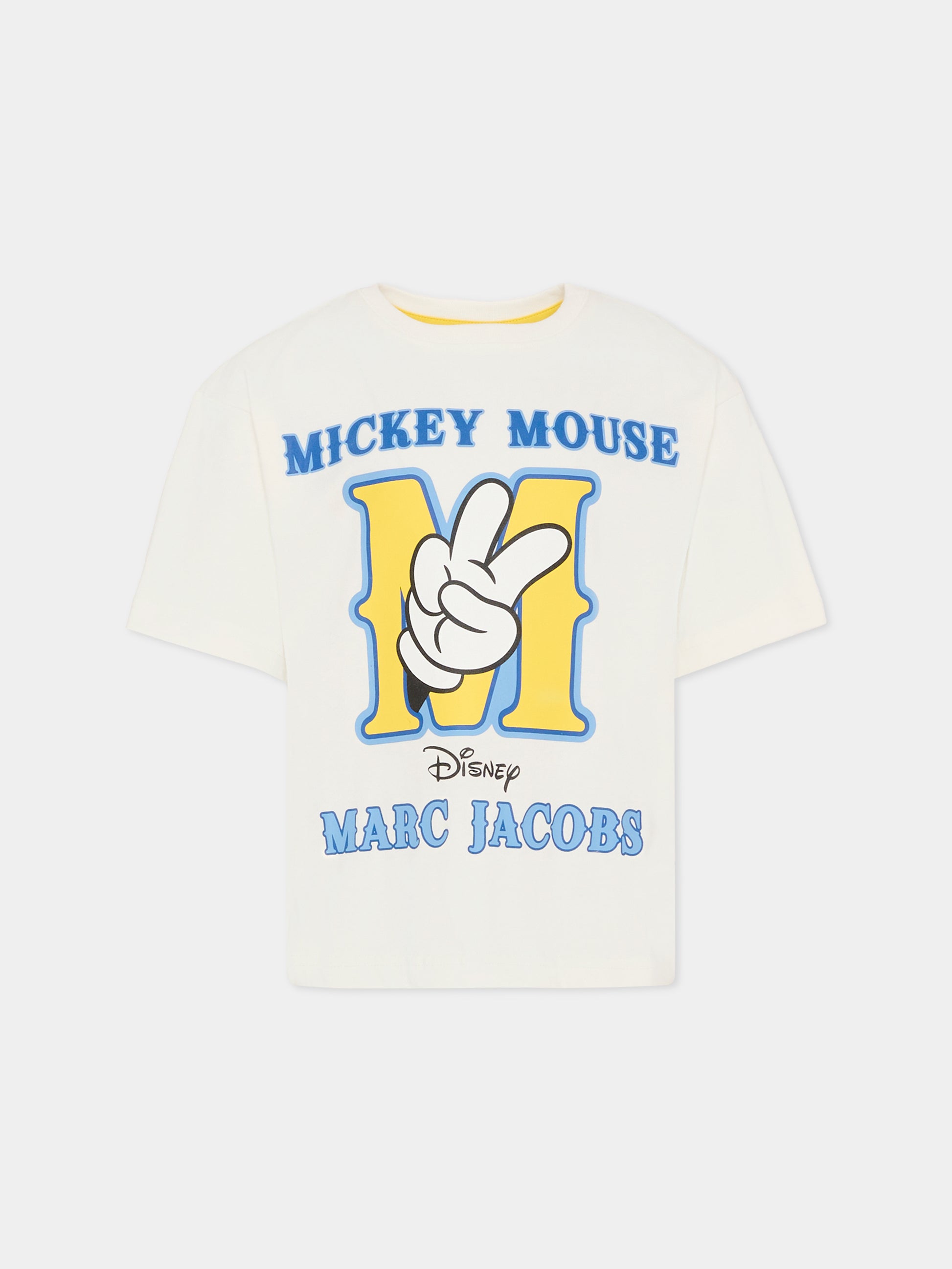 T-shirt avorio per bambino con Topolino,Marc Jacobs,W60692 126