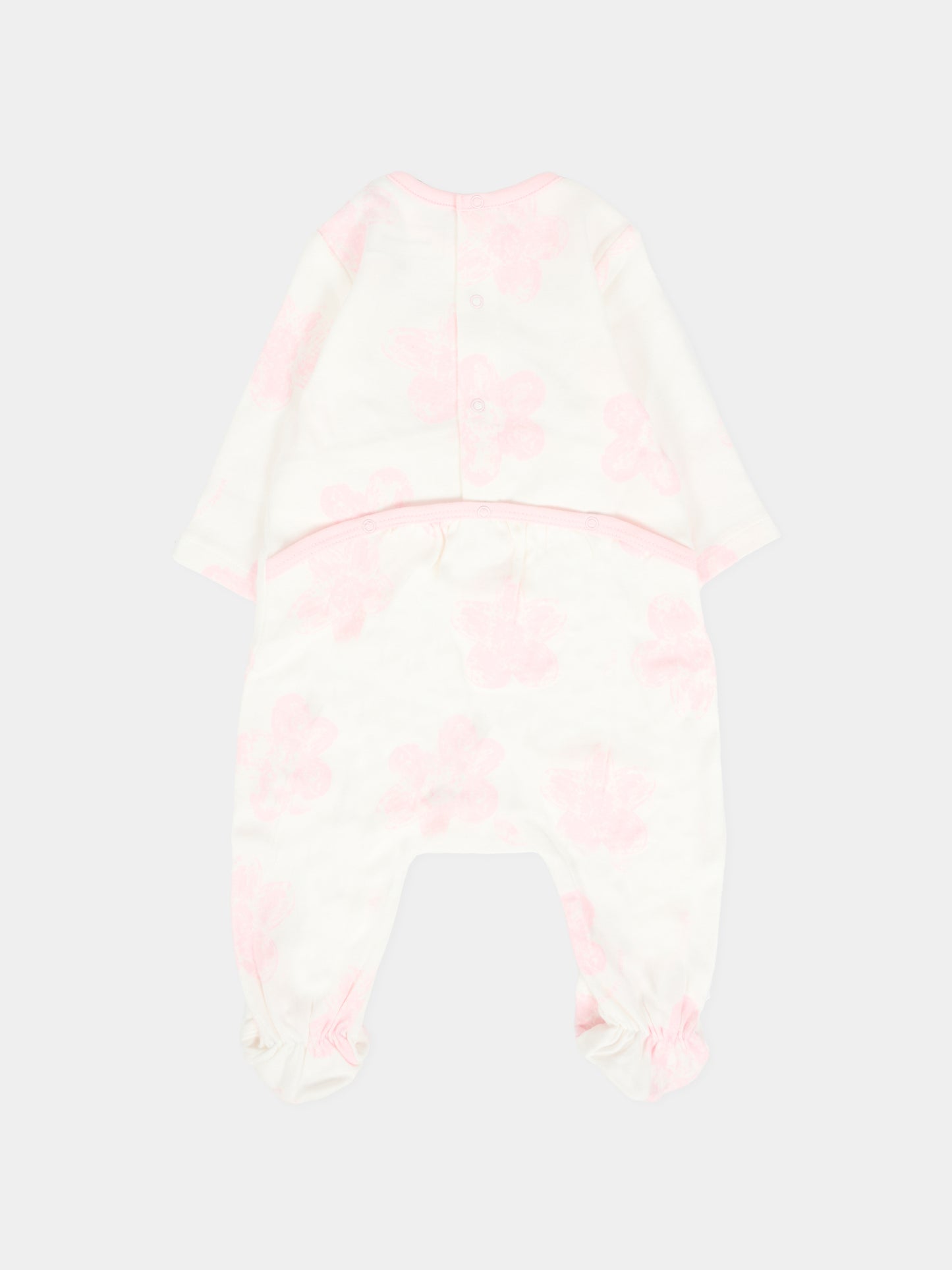 Set tutina rosa per neonata con fiori,Marc Jacobs,W60694 475