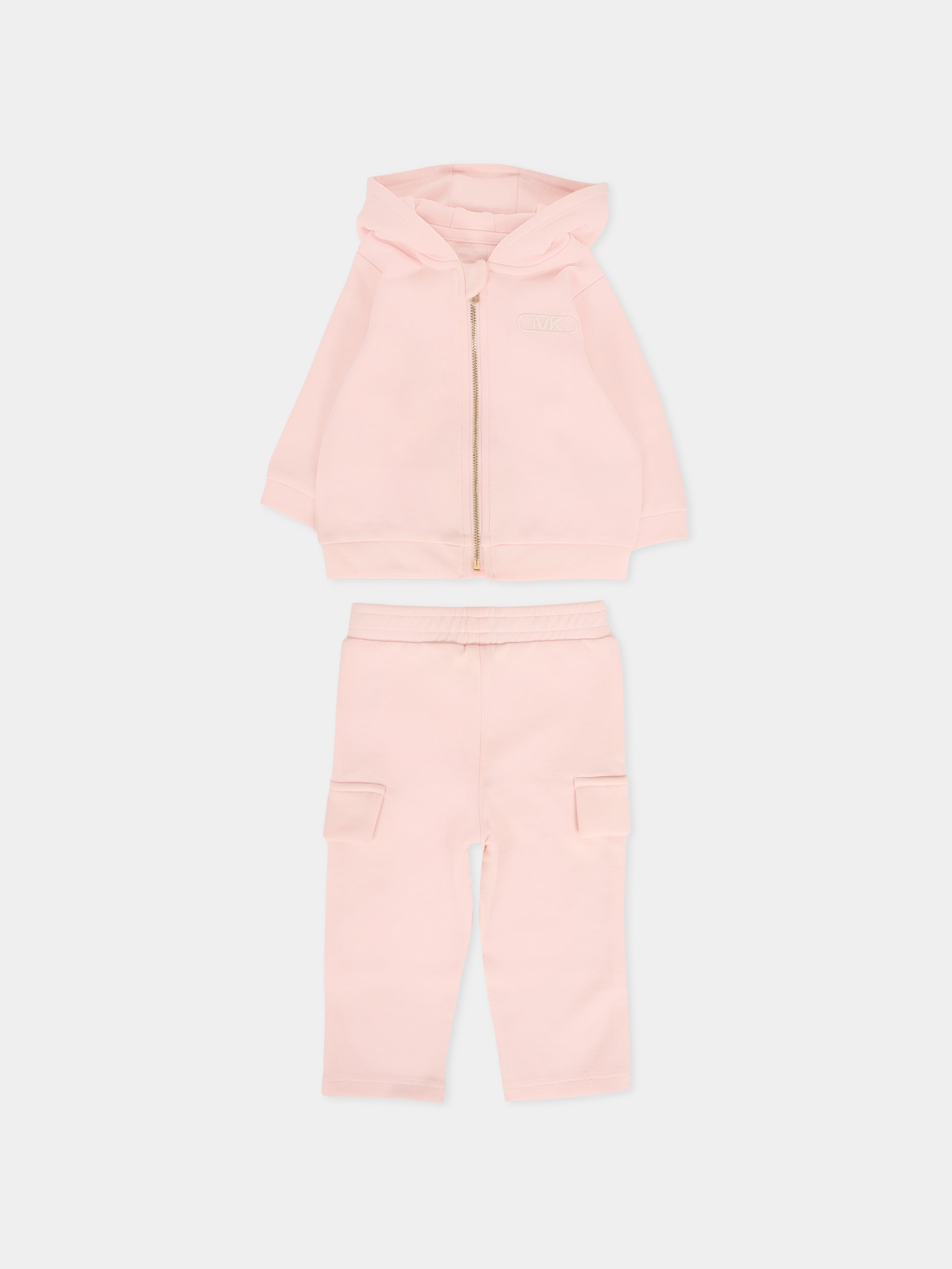 Completo rosa per neonata con logo,Michael Kors,R30504 S01