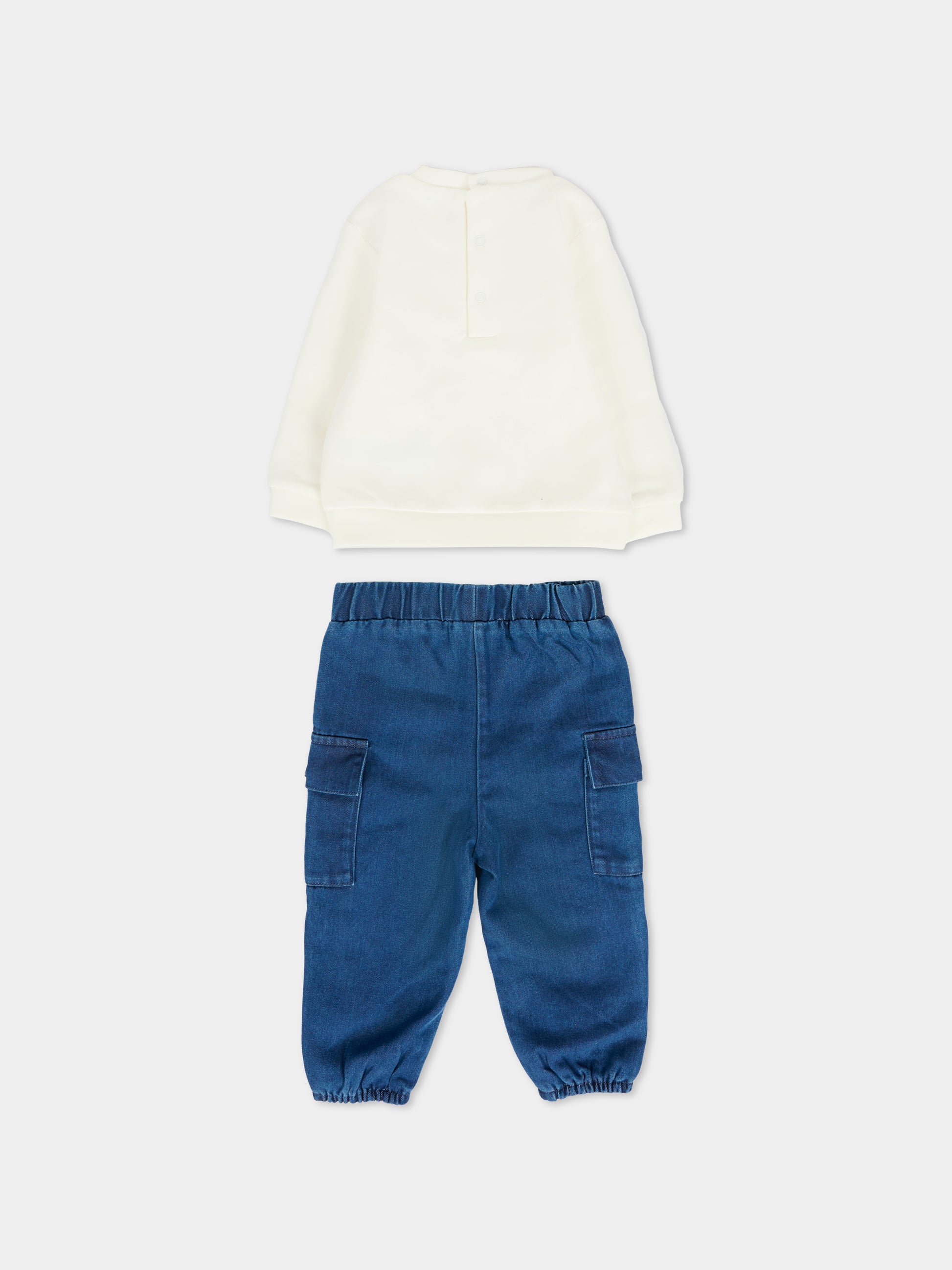 Completo avorio per neonata con logo,Michael Kors,R30506 N48