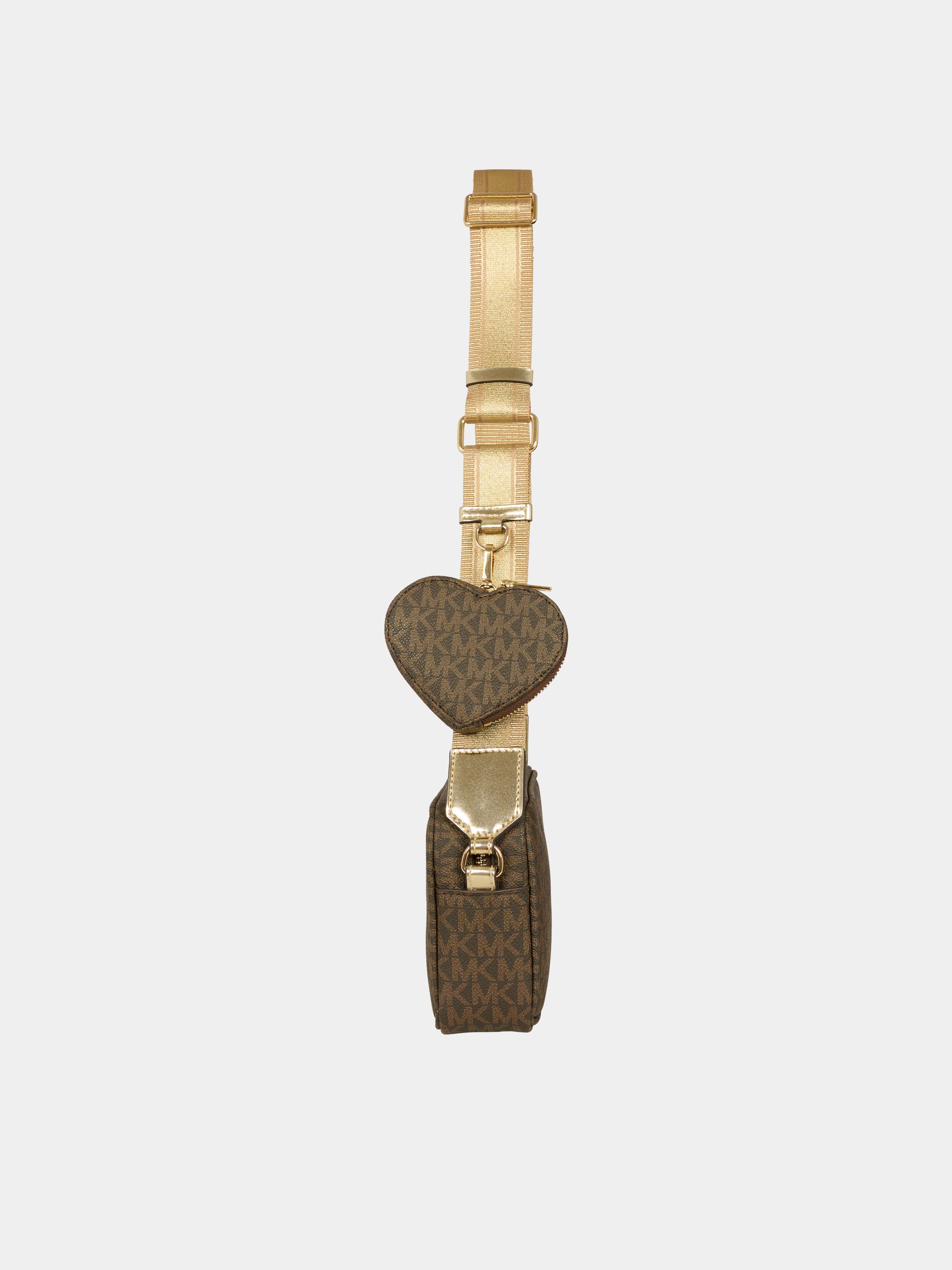 Borsa marrone per bambina con logo,Michael Kors,R30522 340
