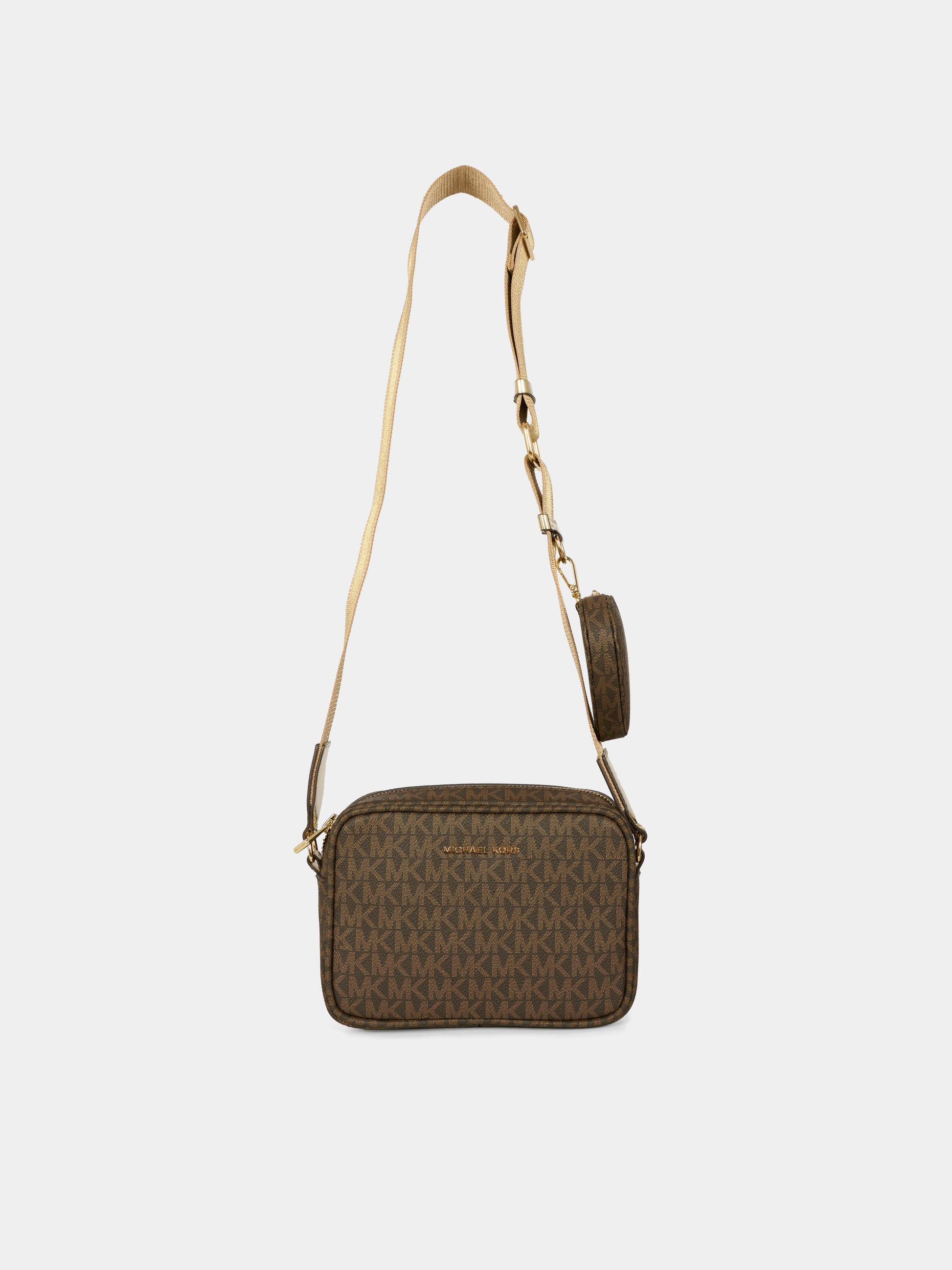 Borsa marrone per bambina con logo,Michael Kors,R30522 340