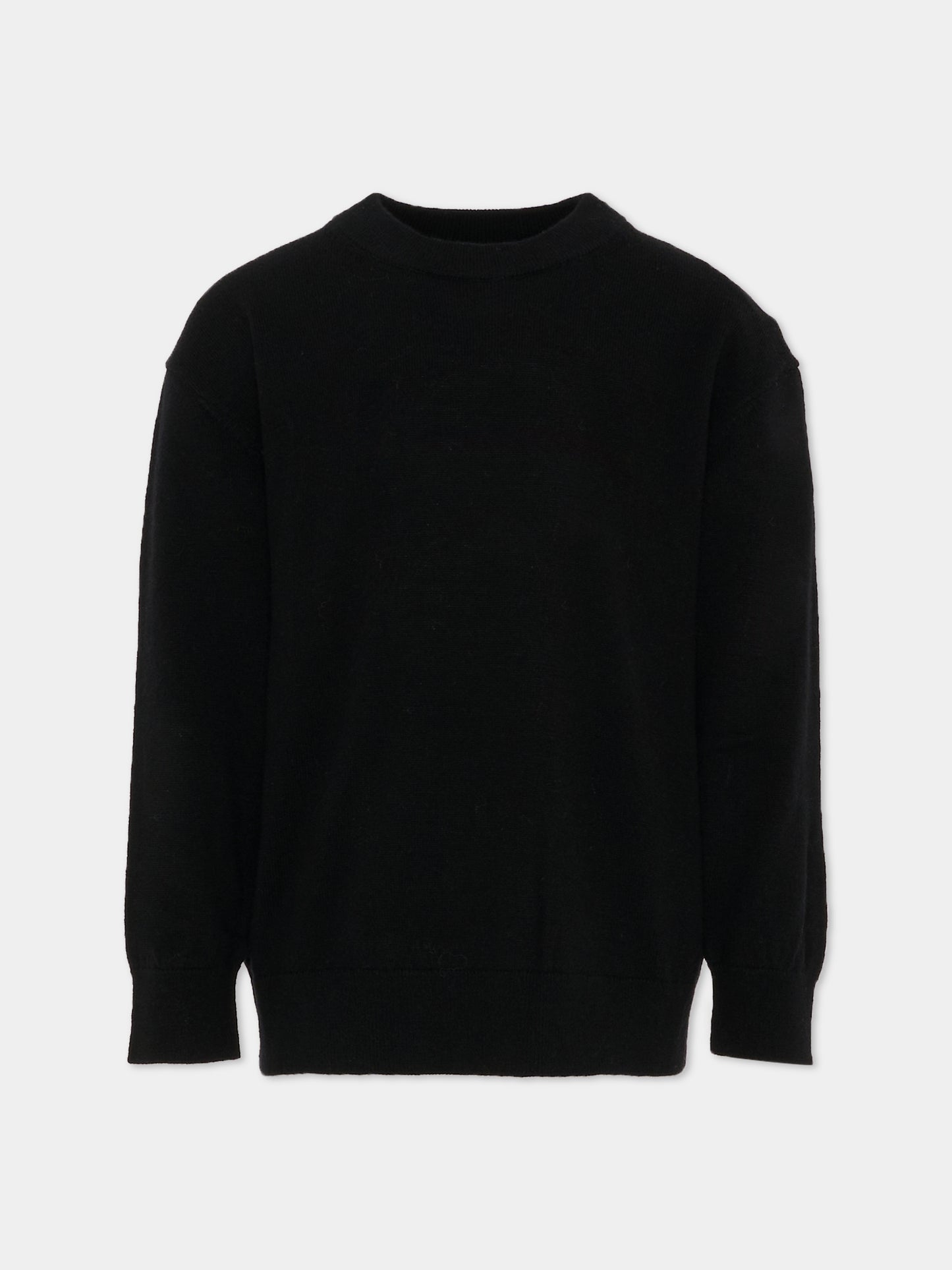 Maglione nero per bambini con logo,Zadig & Voltaire Kids,X60481 09B