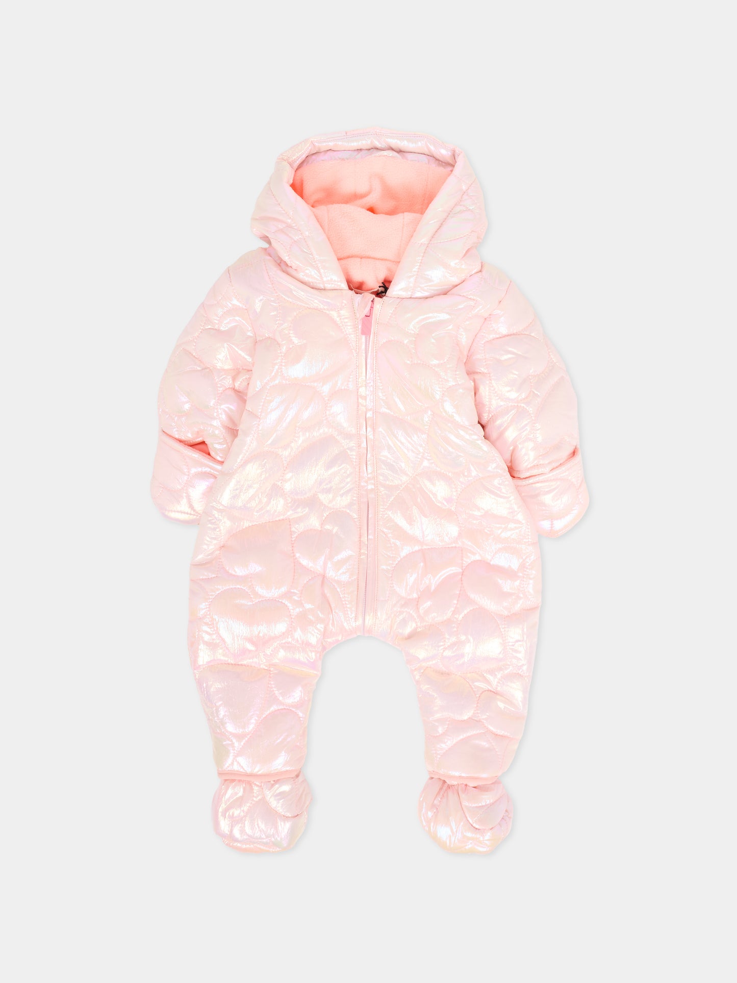 Piumino rosa per neonata con fiocco,Billieblush,U21439 450