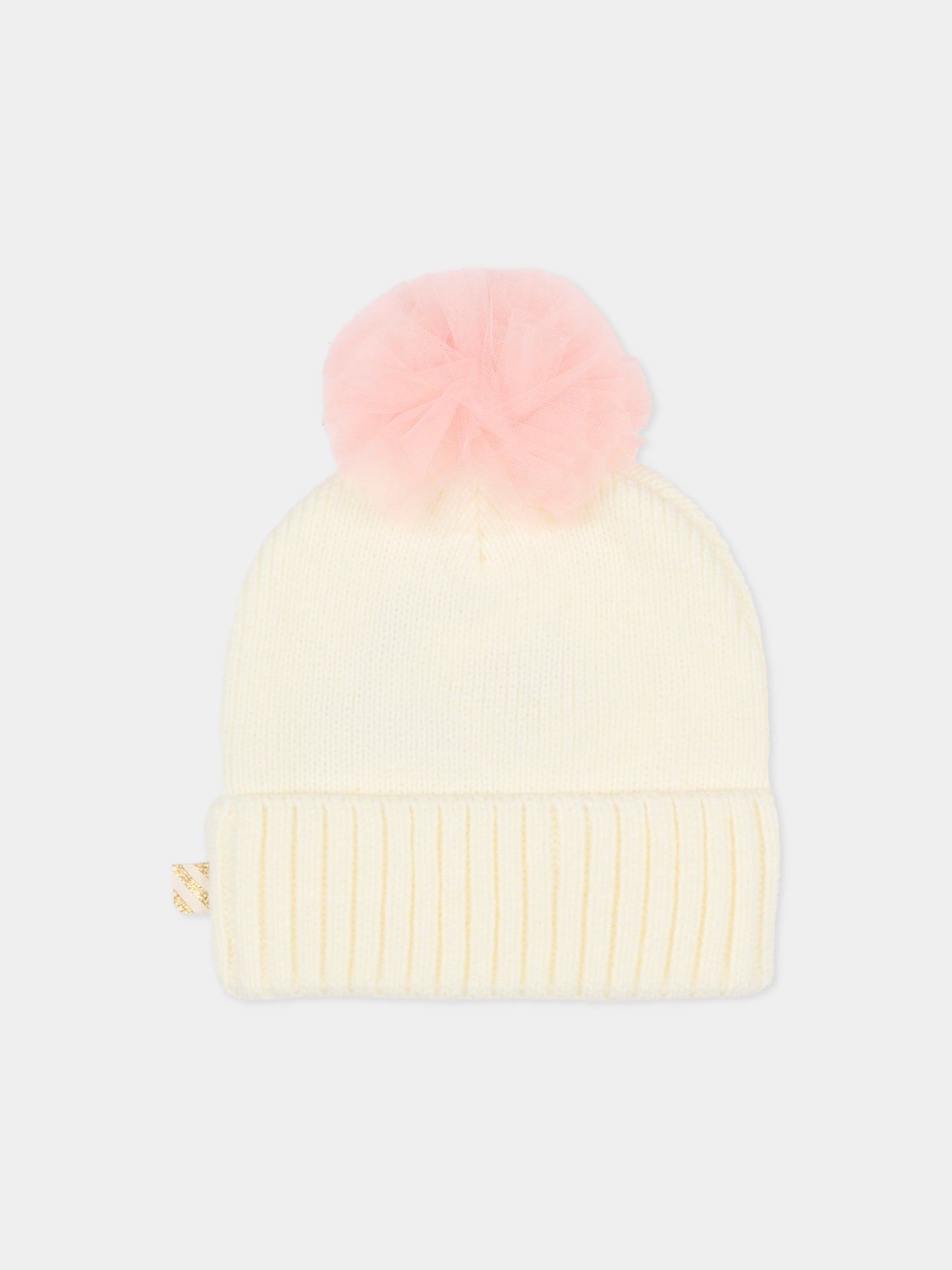 Berretto avorio per neonata con cuore,Billieblush,U21486 121