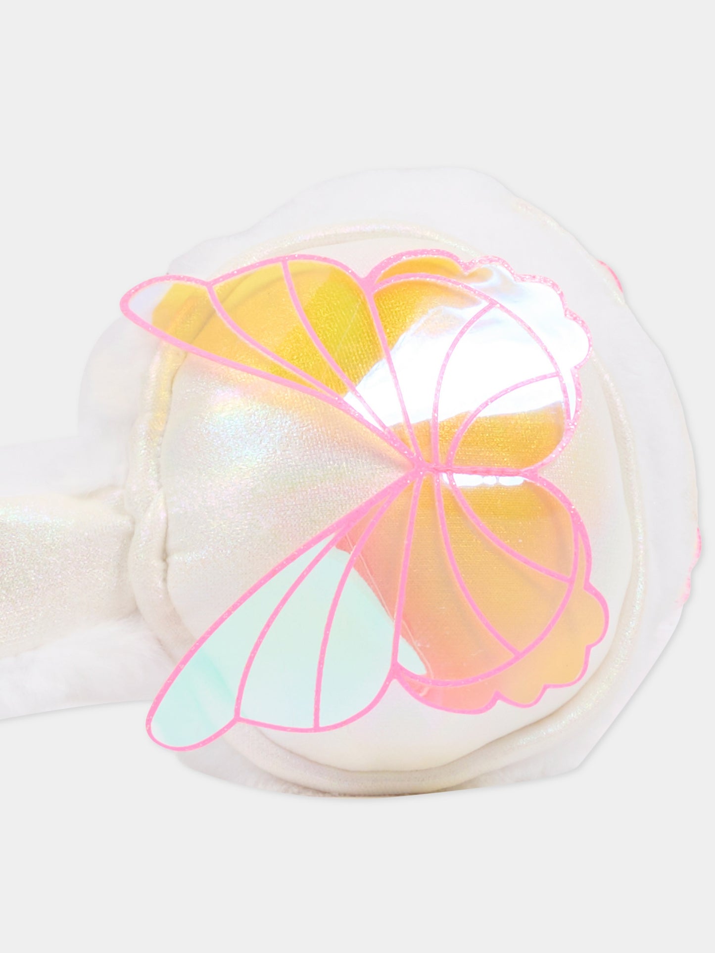 Paraorecchie avorio per bambina con farfalla,Billieblush,U21506 10P