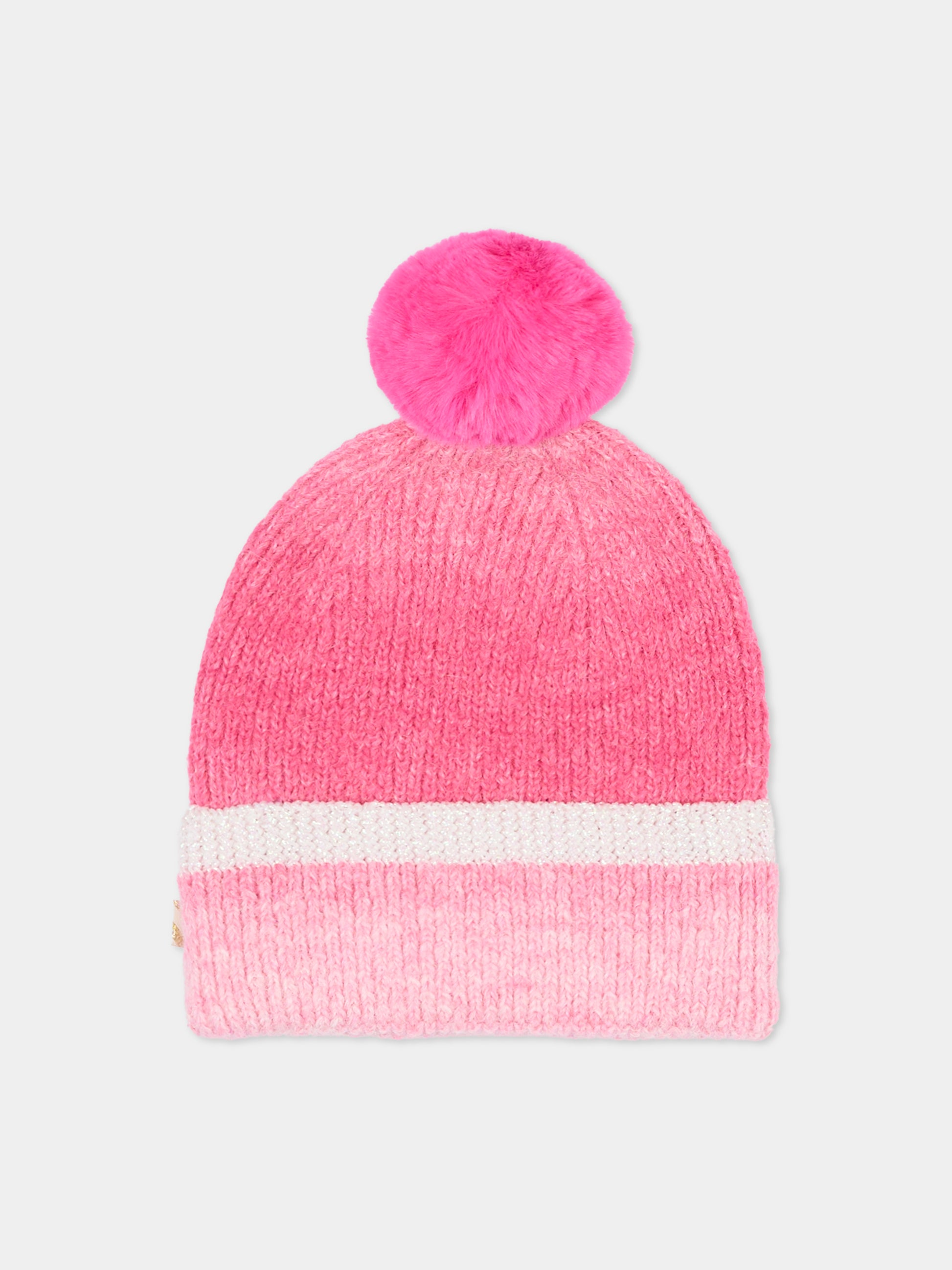 Berretto rosa per bambina con logo,Billieblush,U21511 473