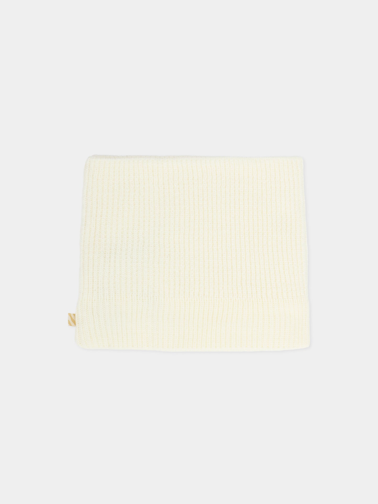 Sciarpa avorio per bambina con logo,Billieblush,U21522 121