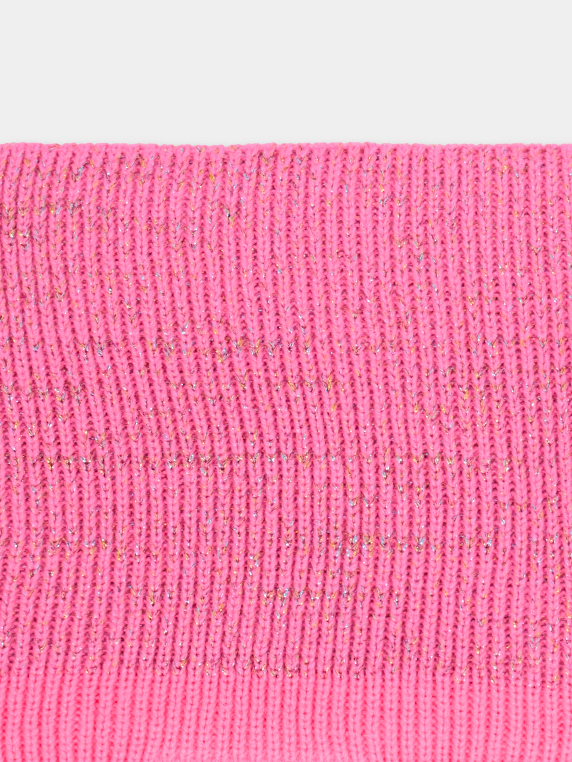 Sciarpa rosa per bambina con logo,Billieblush,U21522 473