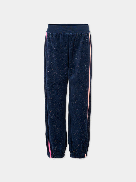 Pantaloni blu per bambina,Billieblush,U21546 85T