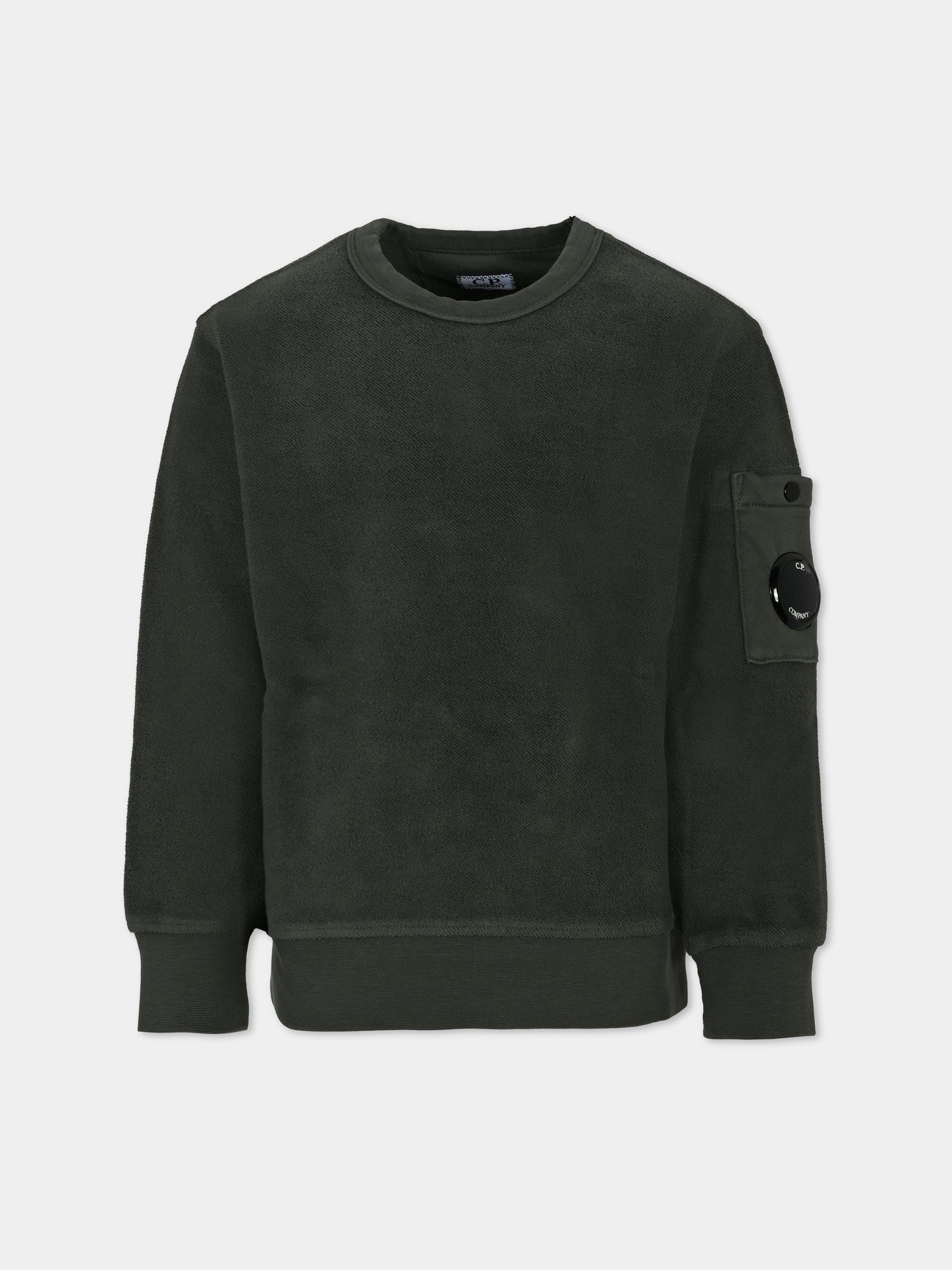 Felpa verde per bambino con lente,C. P. Company,CUF01G LCC04 31233