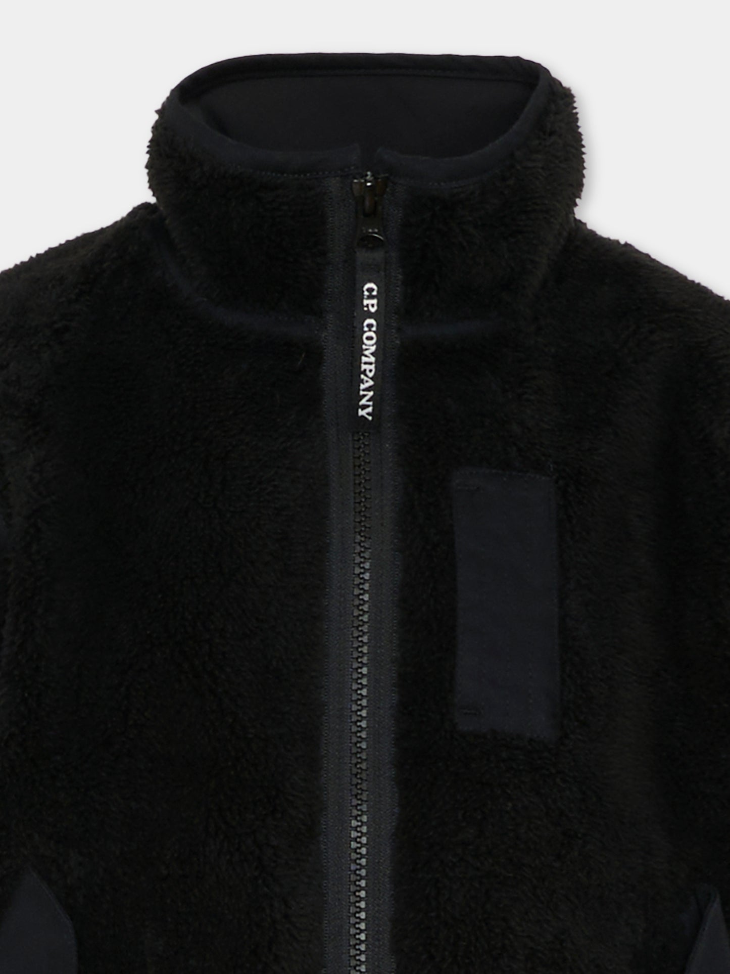 Ecopelliccia nera per bambino con lente,C. P. Company,CUS01I LIA28 60100