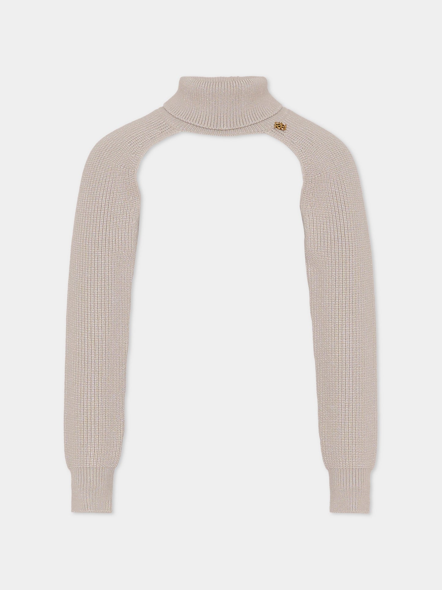 Dolcevita grigio per bambina con logo,Pinko,KFMA018.C.FL085.5028