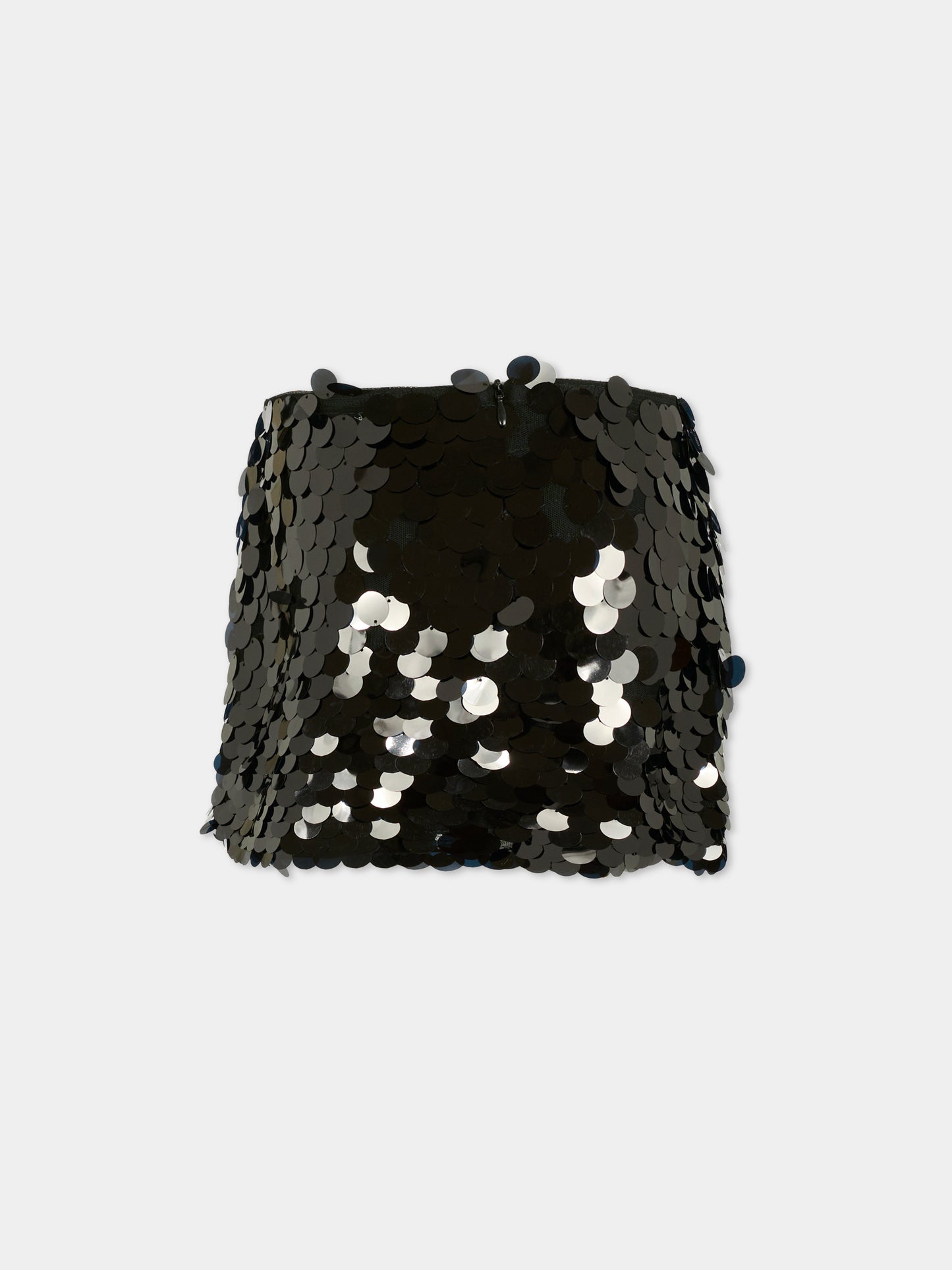 Gonna nera per bambina con paillettes