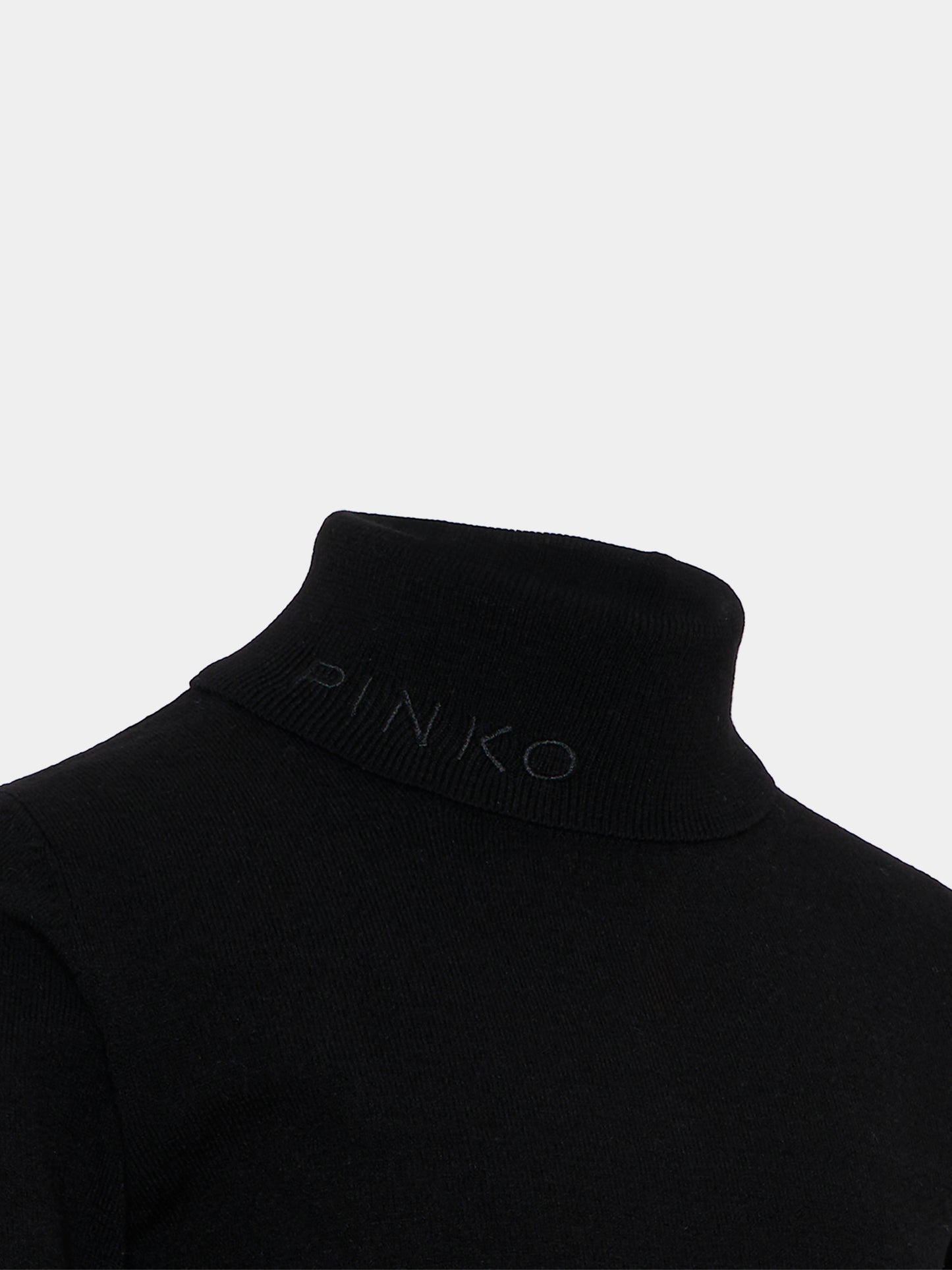 Dolcevita nero per bambina con logo,Pinko,KFMA016.C.FL084.N000