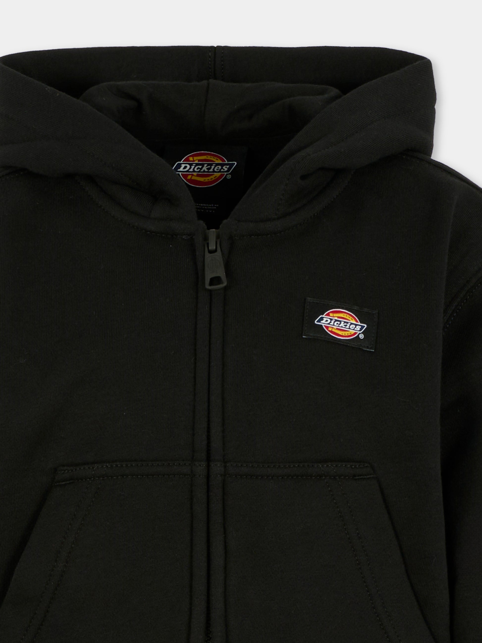 Felpa nera per bambino con logo,Dickies,DK0A88BOBLK1