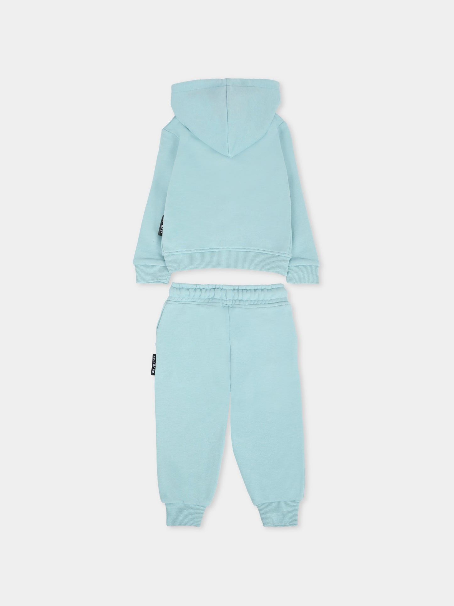 Completo azzurro per neonato con logo,Richmond,RIA25007CF FORGET ME NOT
