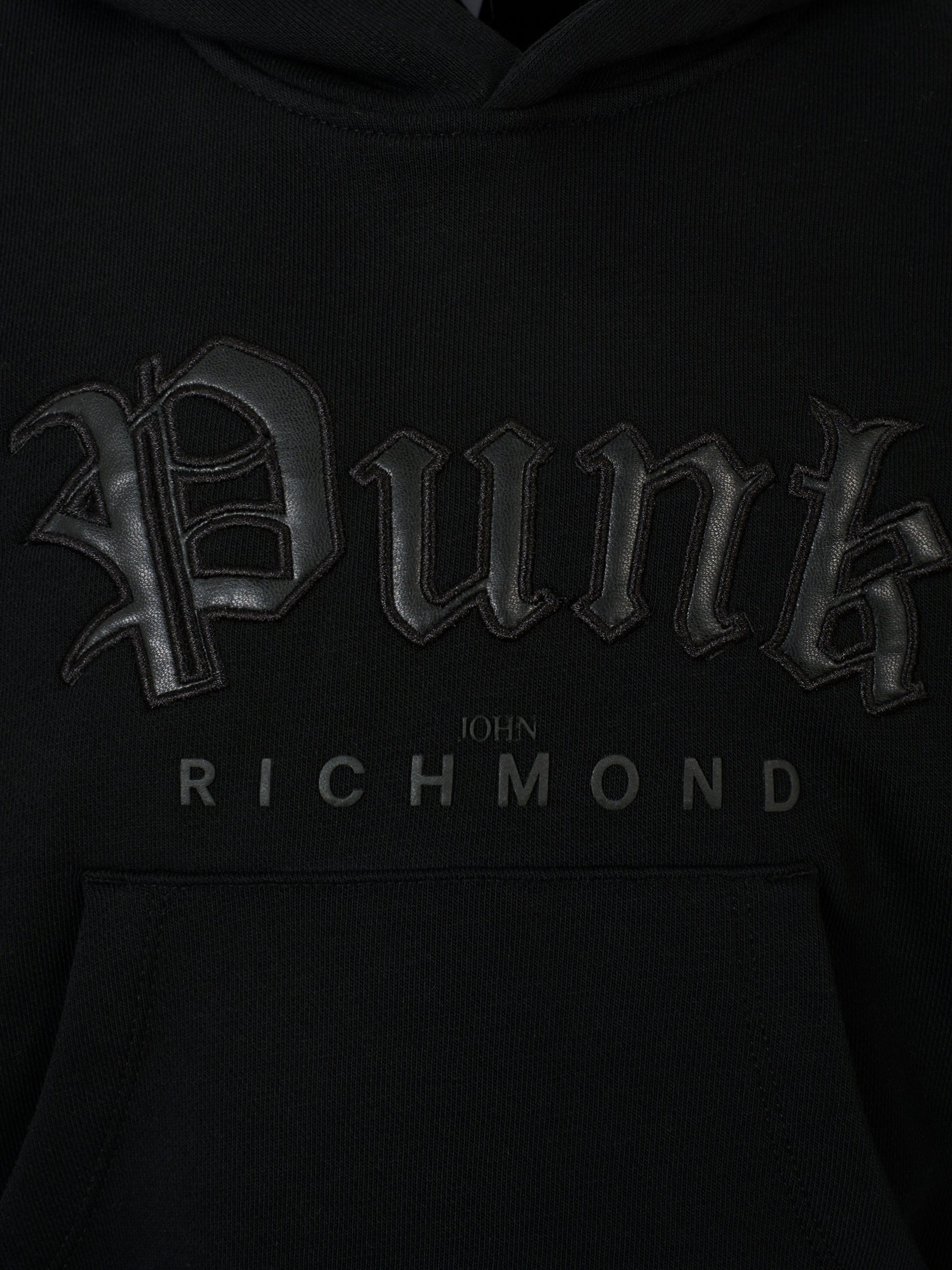 Felpa nera per bambini con scritta,Richmond,RBA25021FE BLACK
