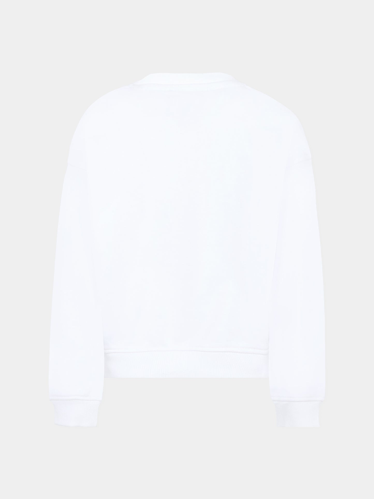 Felpa bianca per bambini con logo nero,Richmond,RBA25237FE WHITE